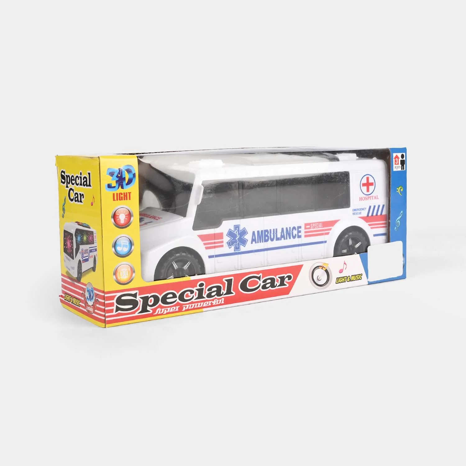 Universal Electric Ambulance Toy Sound and Light Car - Image 3