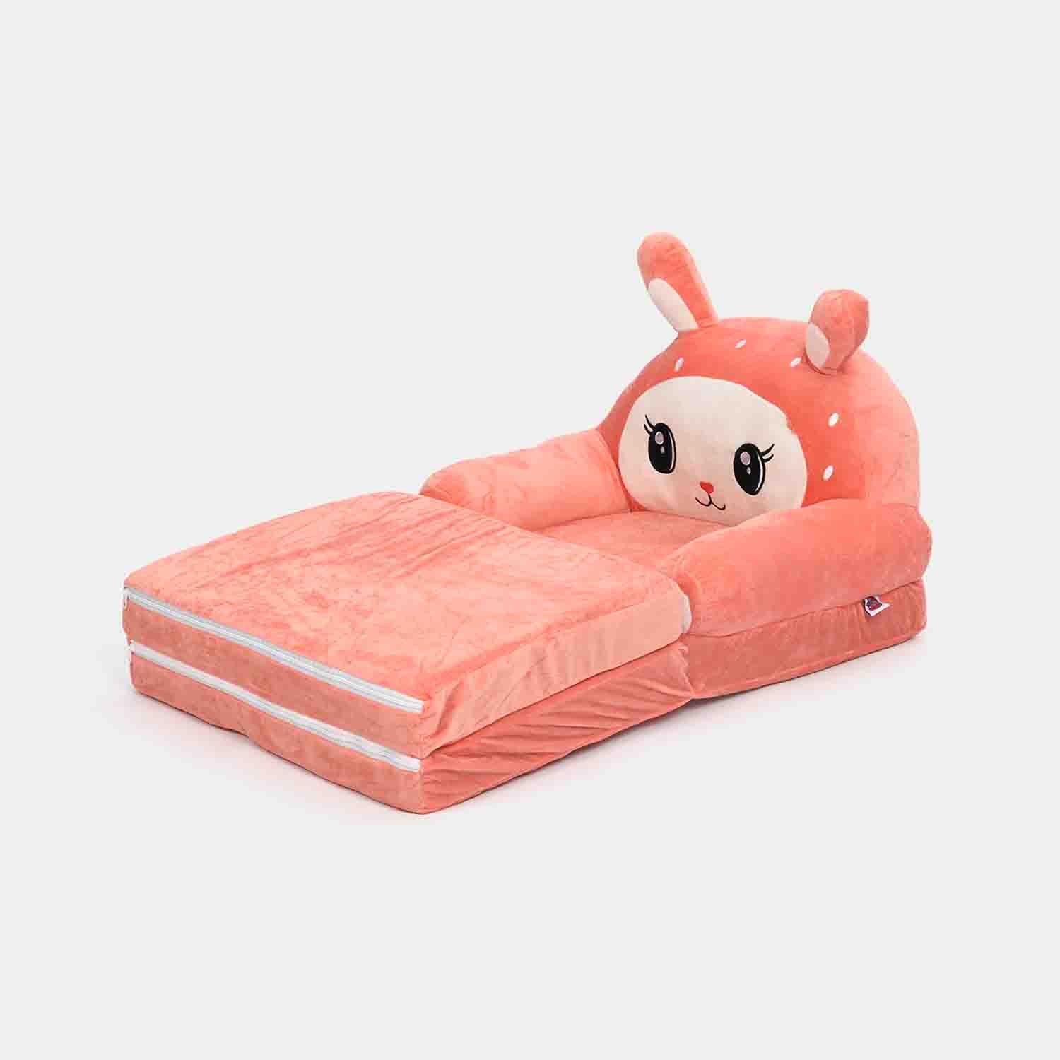Adorable Kids Foldable Sofa Seat - 18M+ | 547-Peach - Image 3