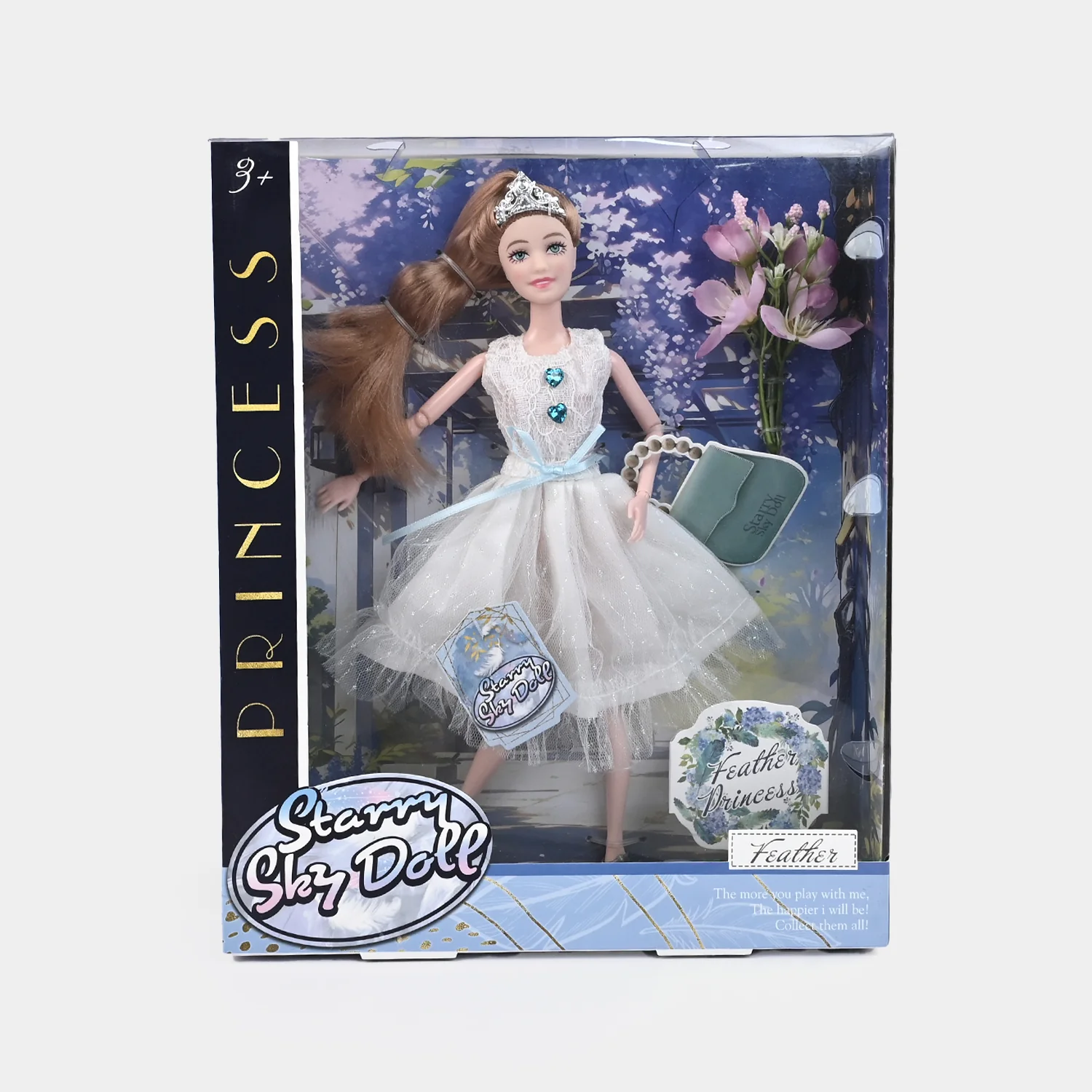 Starry Sky Princess Doll β Elegant Dress & Accessories Playset - Image 5