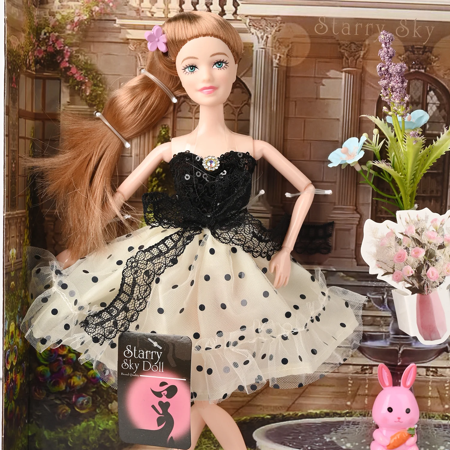 Starry Sky Modern Princess Doll – Fashion Dress & Accessories Set - Image 3