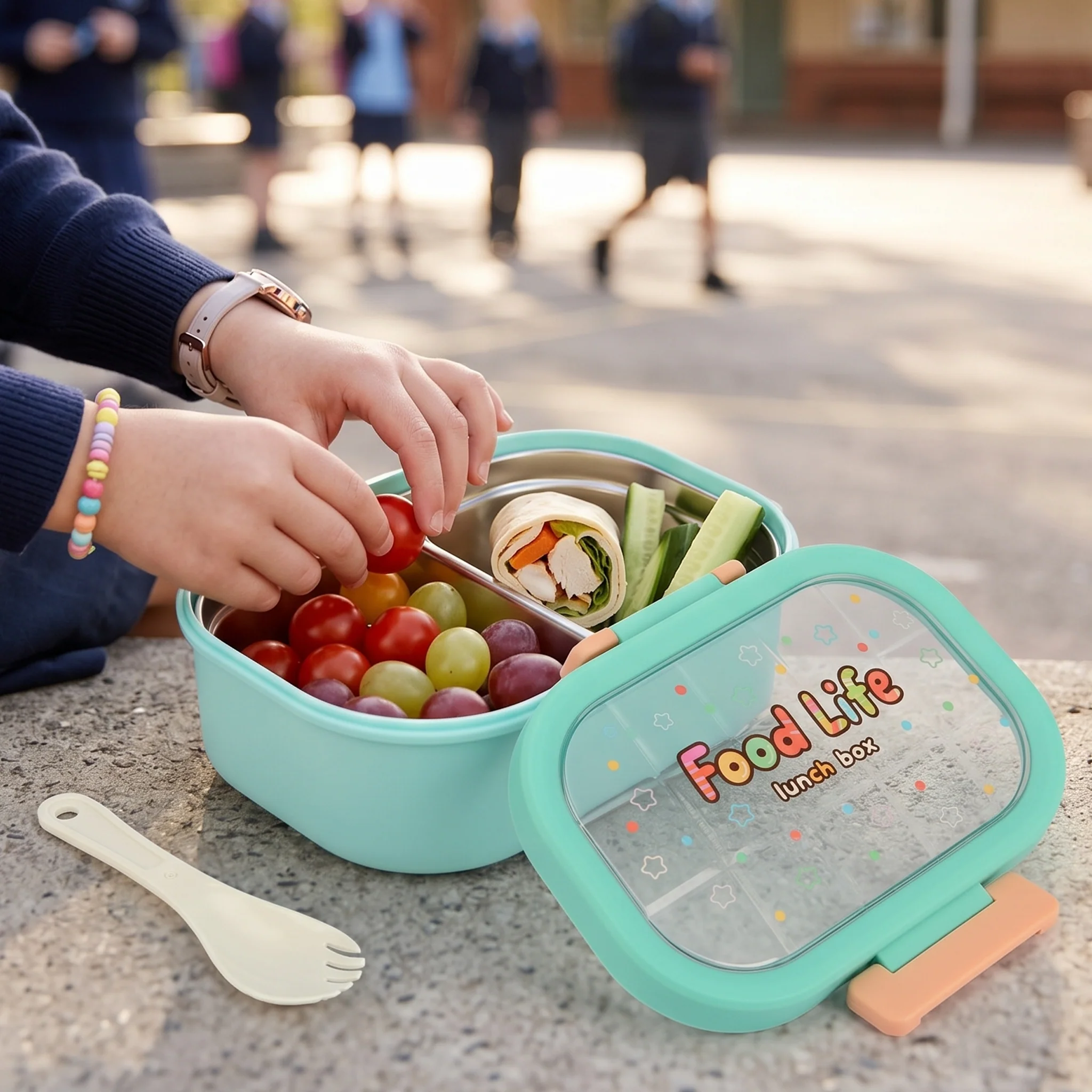 Stainless Steel Lunch Box for Kids - Image 2