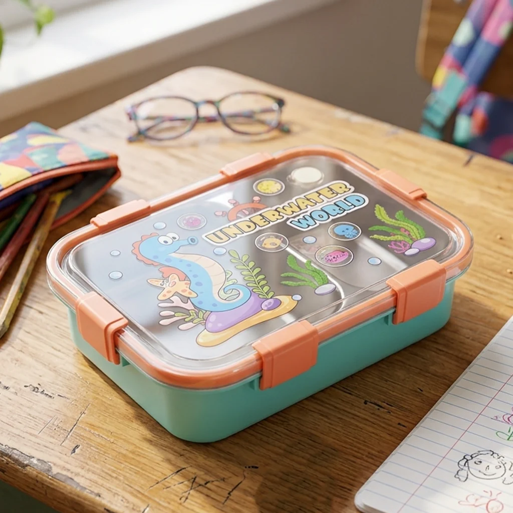 Stainless Steel Lunch Box for Kids - Image 2