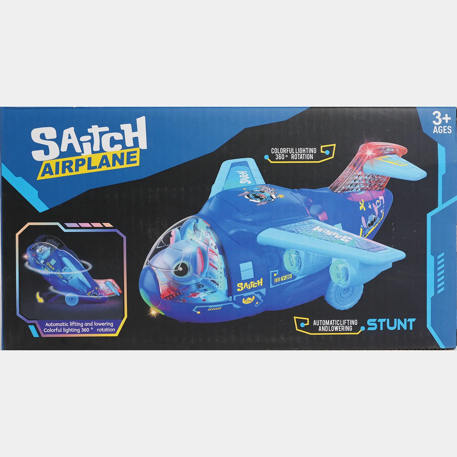 Stunt Airplane Musical Toy Vehicle For Kids - Image 6