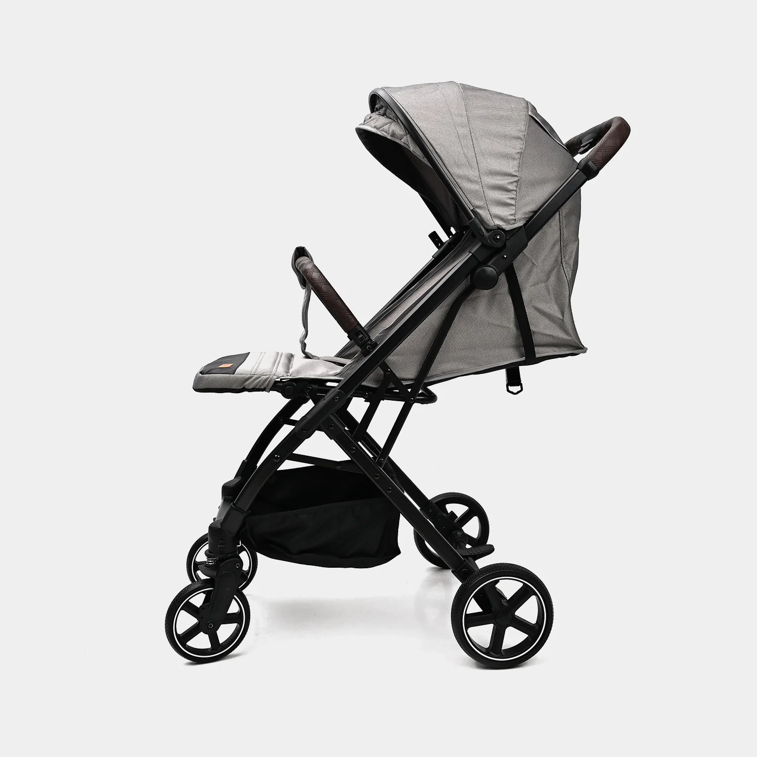 Foldable Lightweight Baby Stroller | 6518 Grey - Image 4