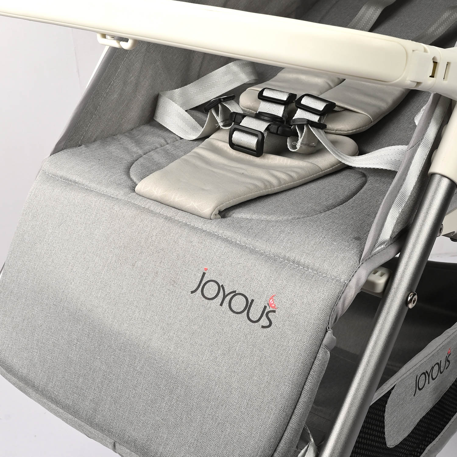 Compact & Foldable Baby Stroller JY-1332 Grey - Image 12