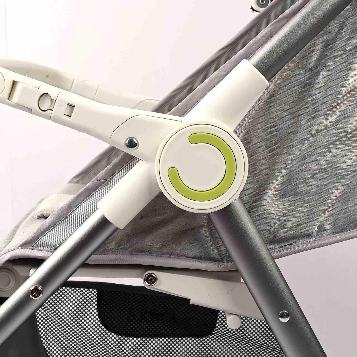 Compact & Foldable Baby Stroller JY-1332 Grey - Image 14