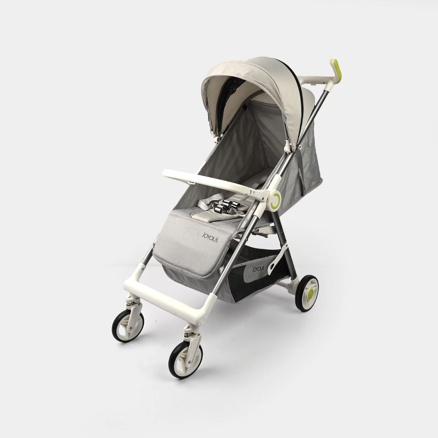 Compact & Foldable Baby Stroller JY-1332 Grey - Image 4