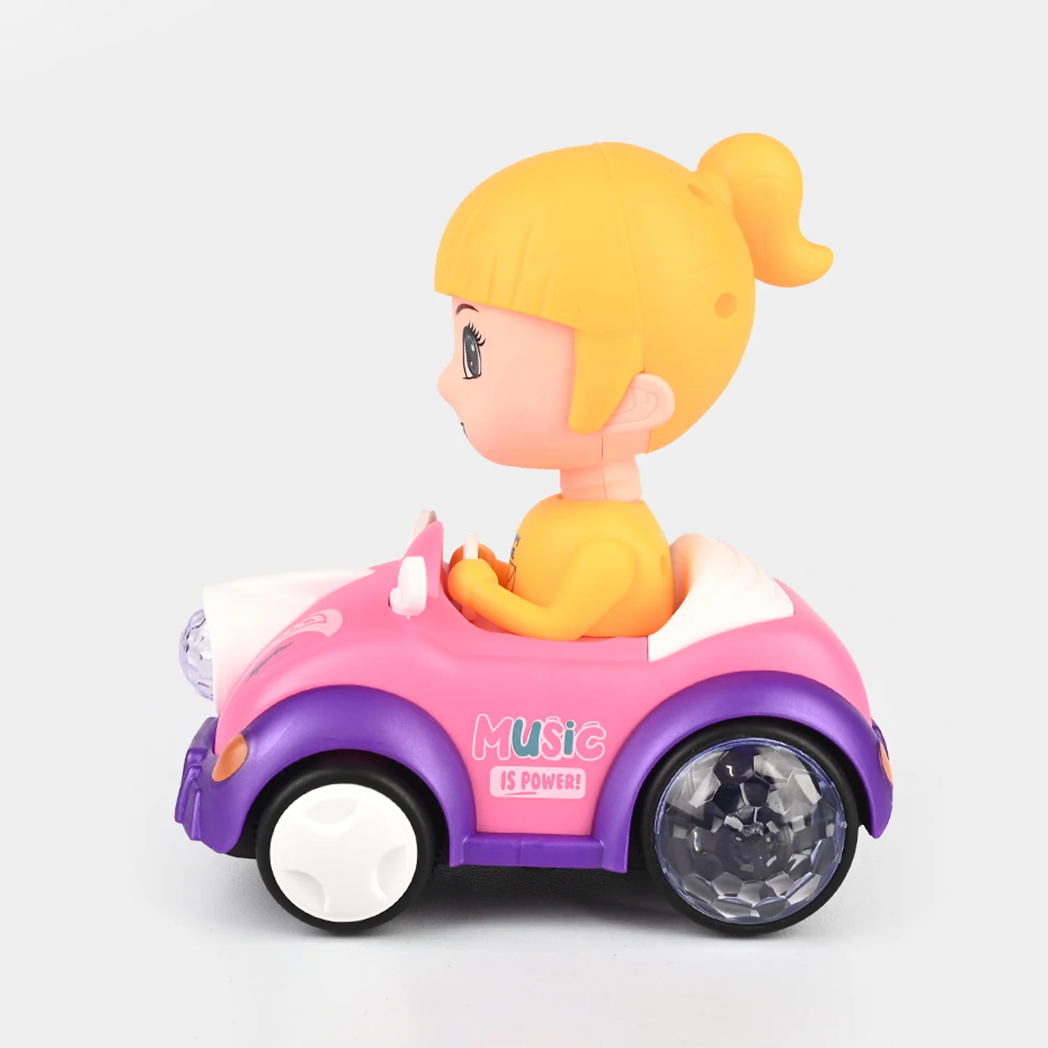 Interactive Battery-Operated Toy Car with Doll - Image 2