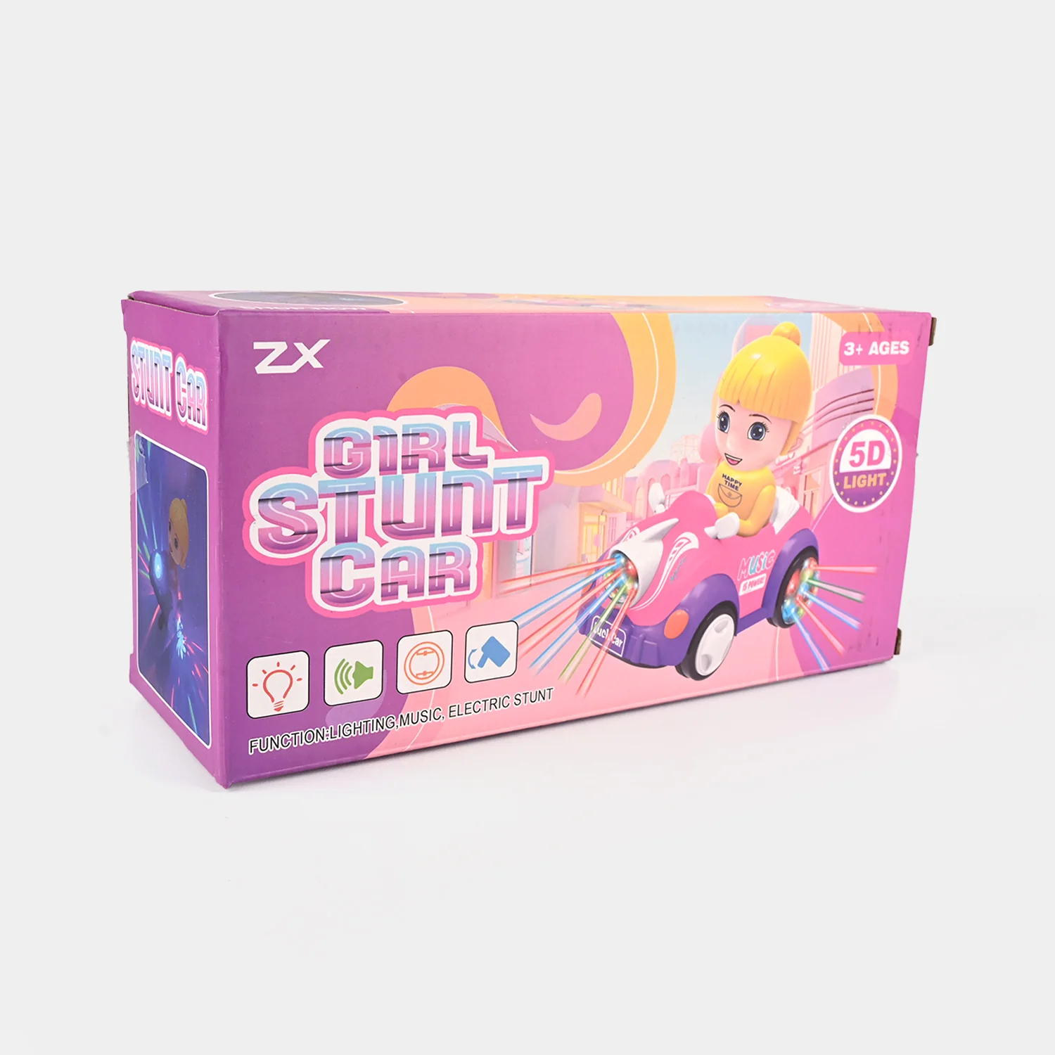Interactive Battery-Operated Toy Car with Doll - Image 3