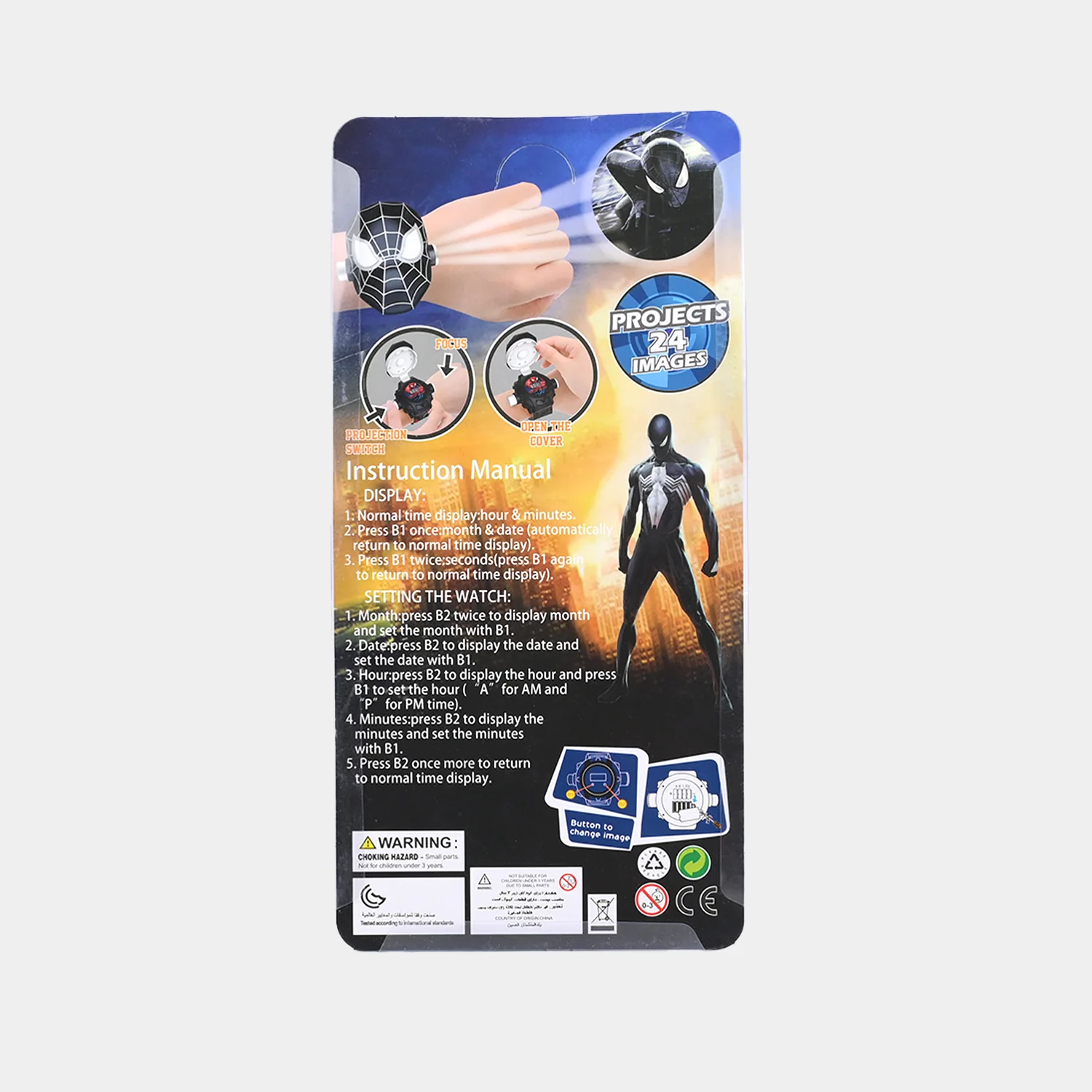 Superhero Digital Projector Wristwatch for Kids - Image 6