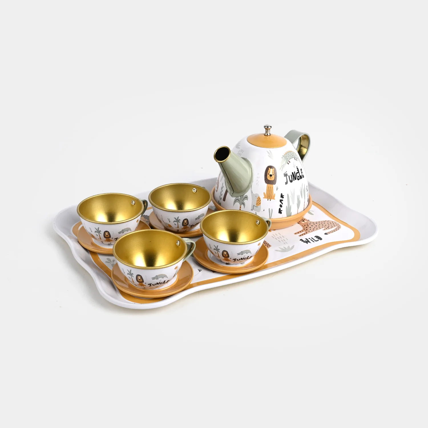 Kids Metal Tea Set Play Kit - Image 4