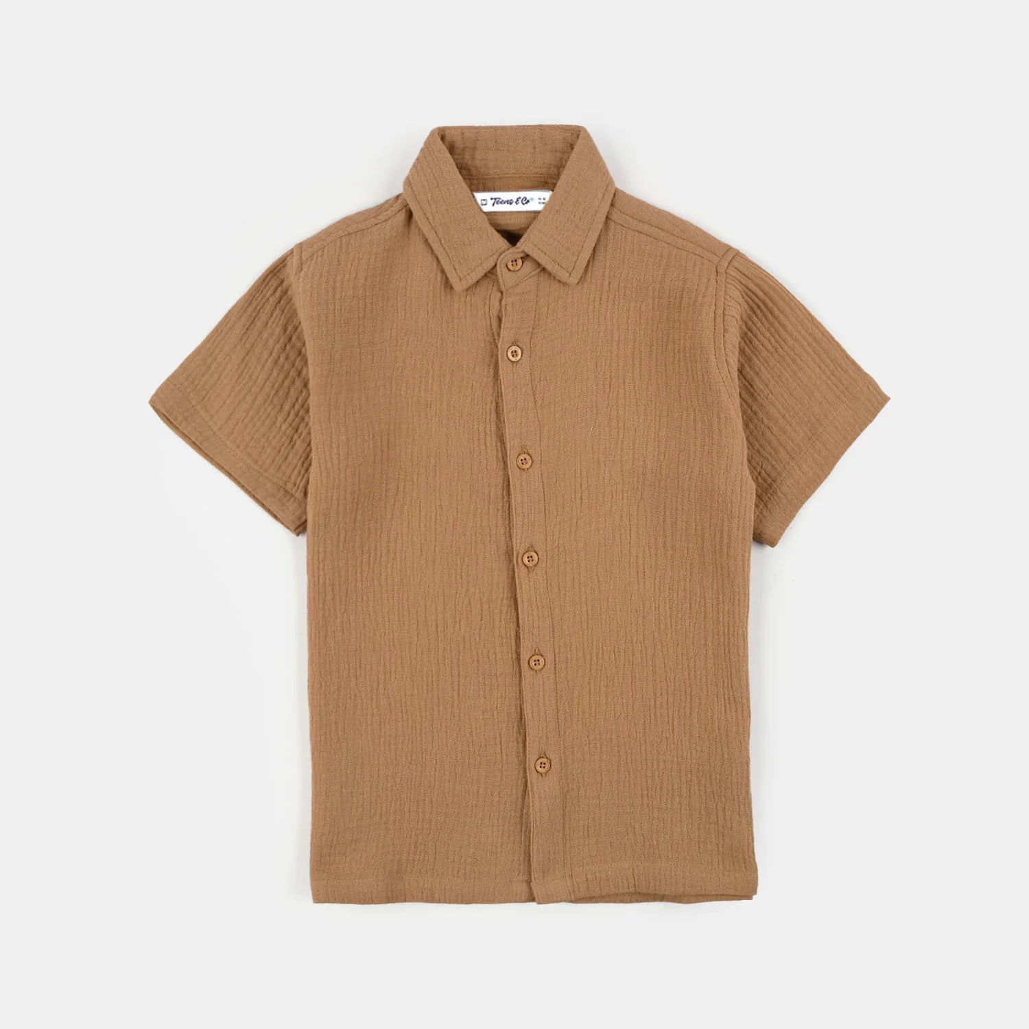 Teens Boys Gauze Woven Suit Skate - Brown - Image 4