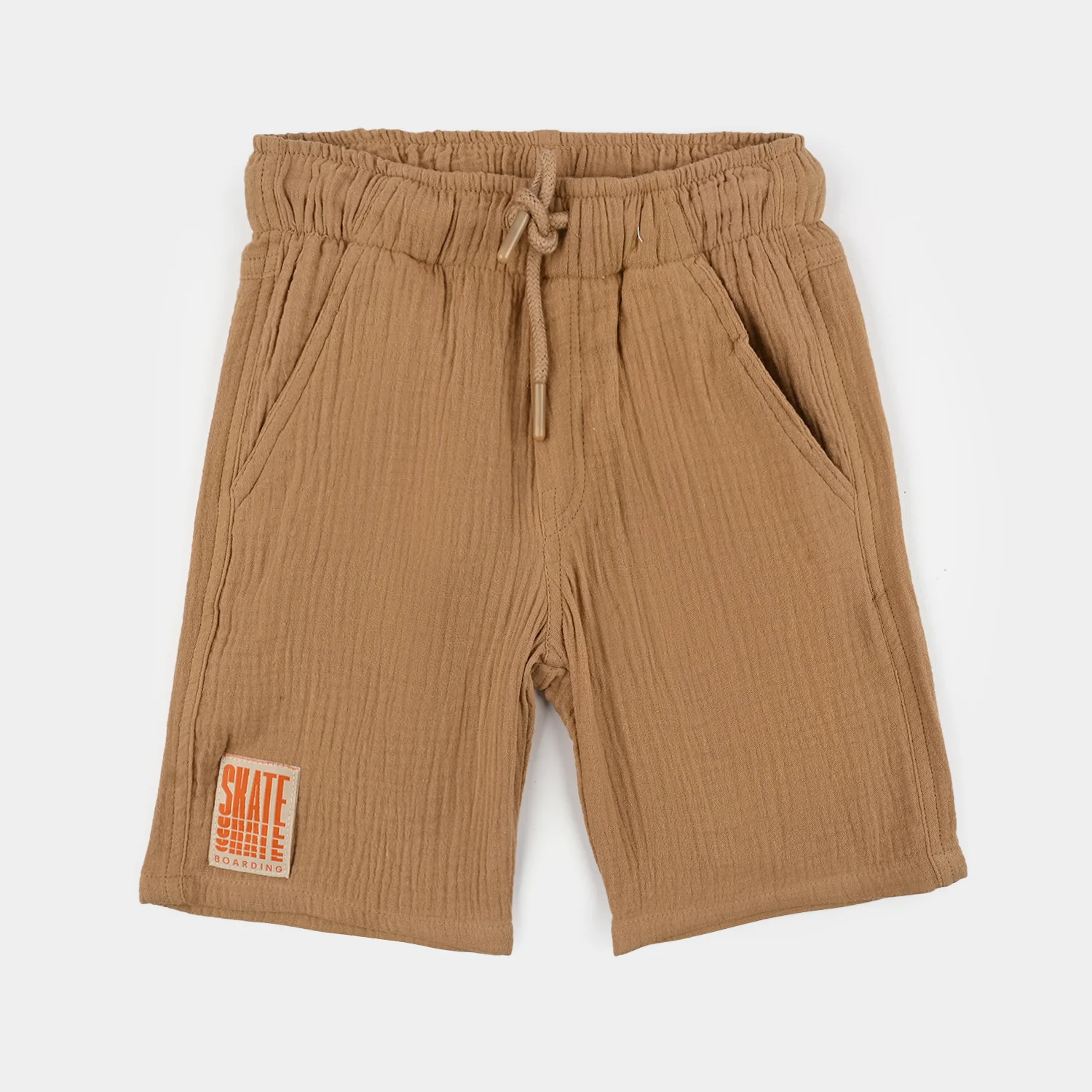 Teens Boys Gauze Woven Suit Skate - Brown - Image 7