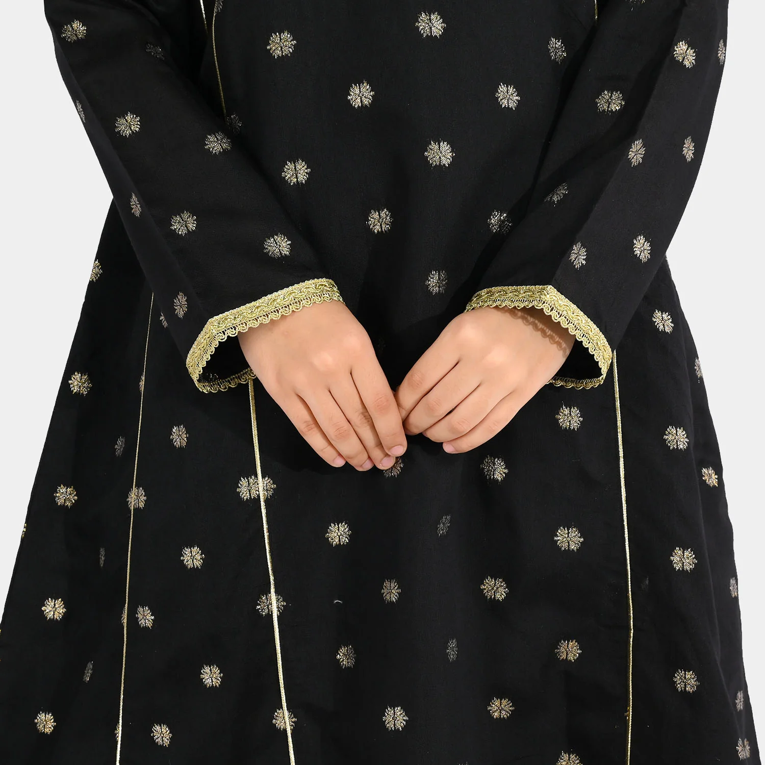 Teens Girls Jacquard 3-Piece Set (Jewel) - Black - Image 5