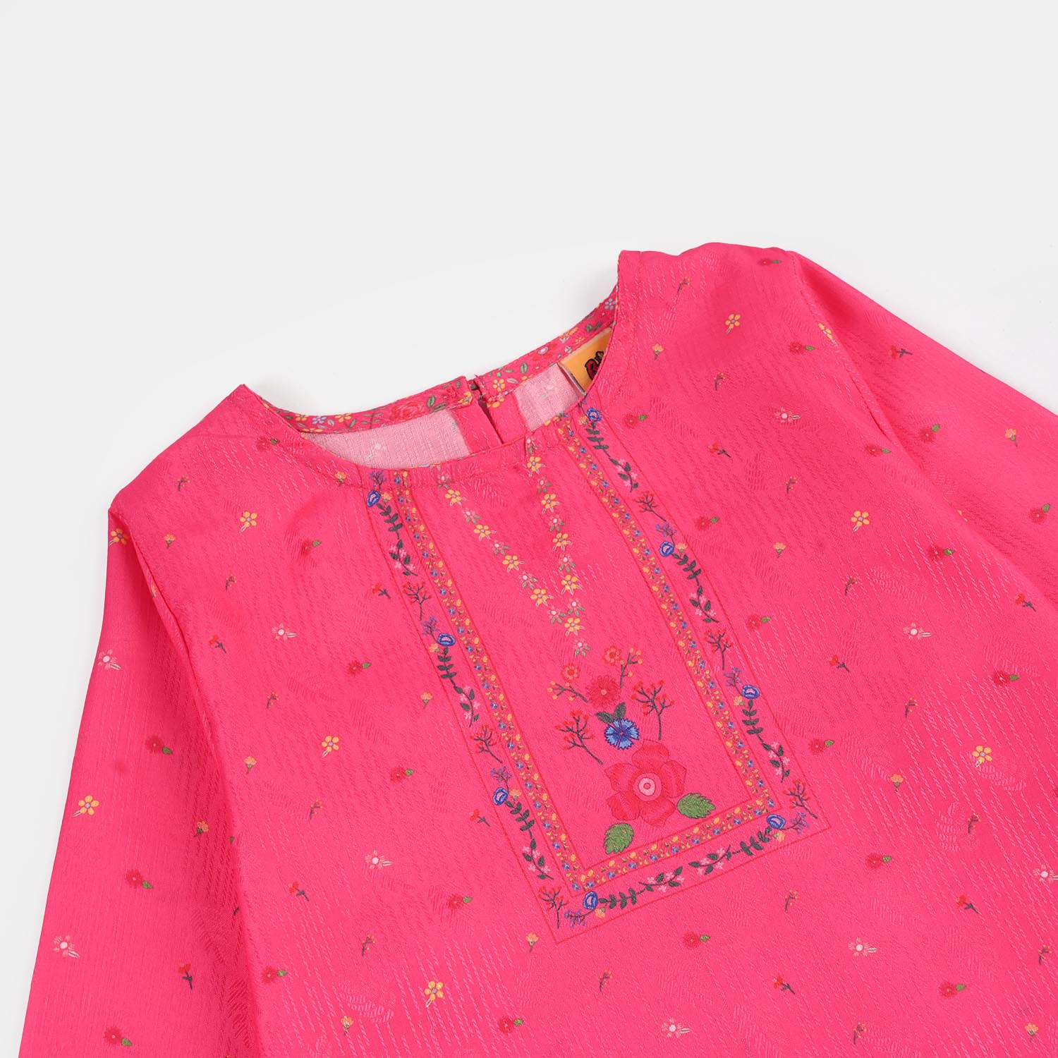 Girls Jacquard Printed 2Pcs (Bloom) - Pink - Image 5