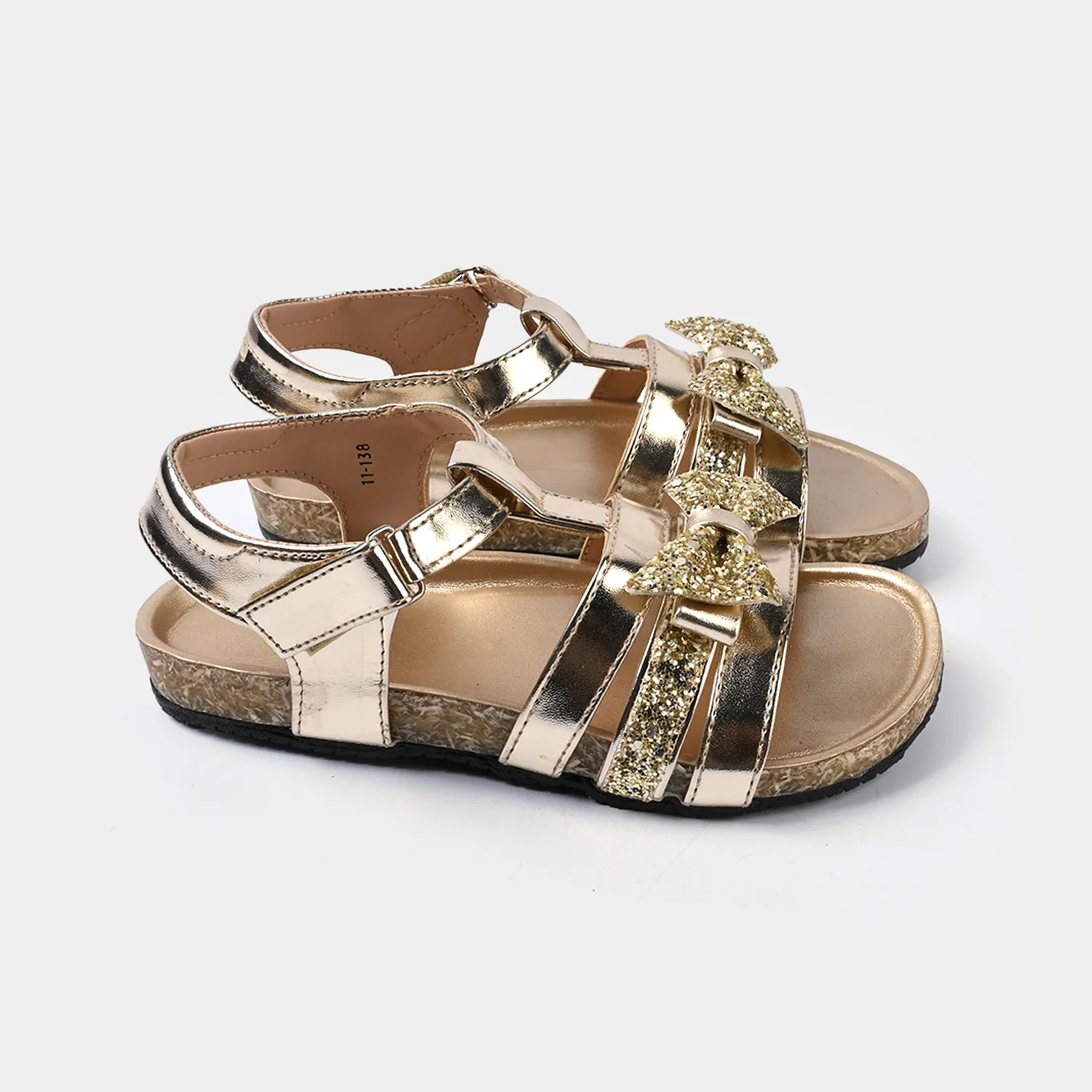 Teens Girls Sandal 11-138-GOLDEN - Image 2