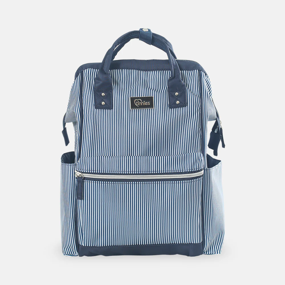 Tinnies Baby Diaper Bag Pack Blue Stripes (T5005-A) - Image 2