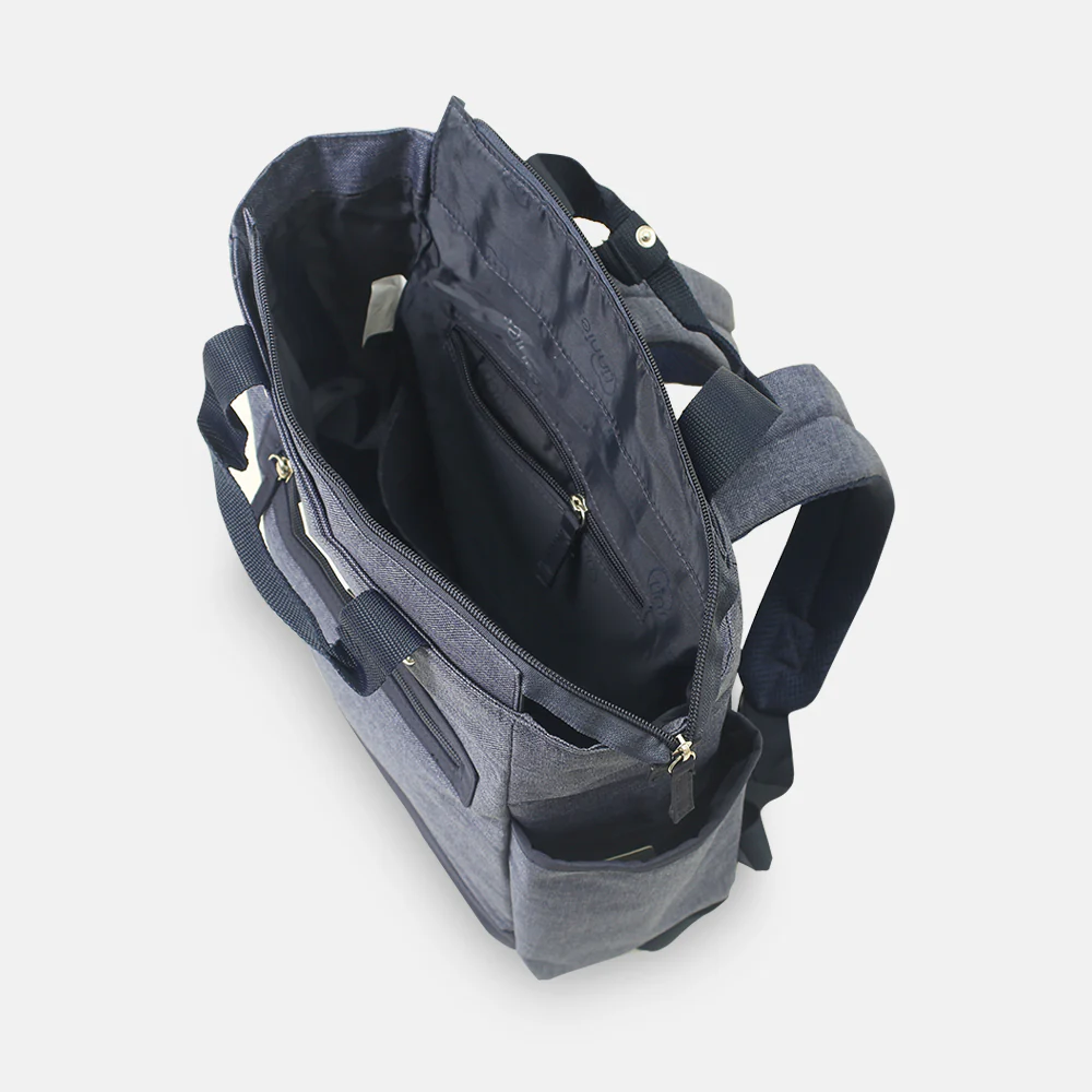 Tinnies Baby Diaper Bag Pack Minimal Textured Blue (T5006-A) - Image 4