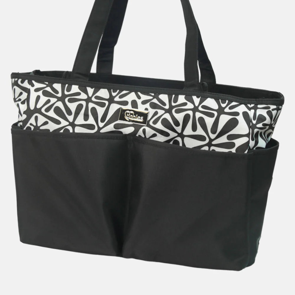 TINNIES DIAPER BAG – BLACK SMART & SPACIOUS - Image 2