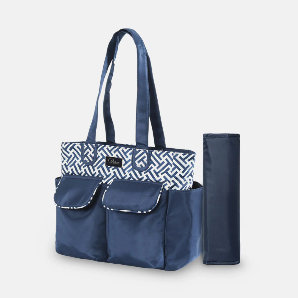 TINNIES DIAPER BAG β NAVY BLUE