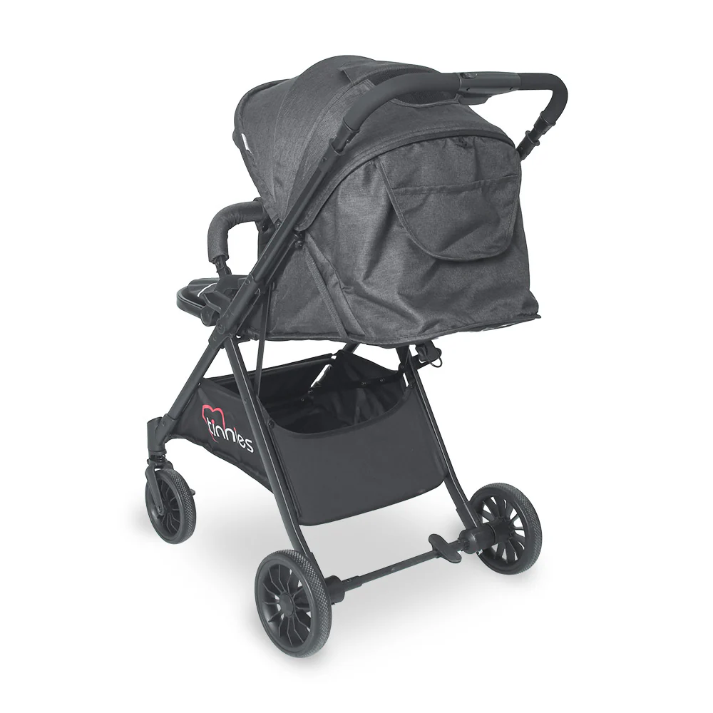 TINNIES REVERSIBLE BABY STROLLER - BLACK - Image 6