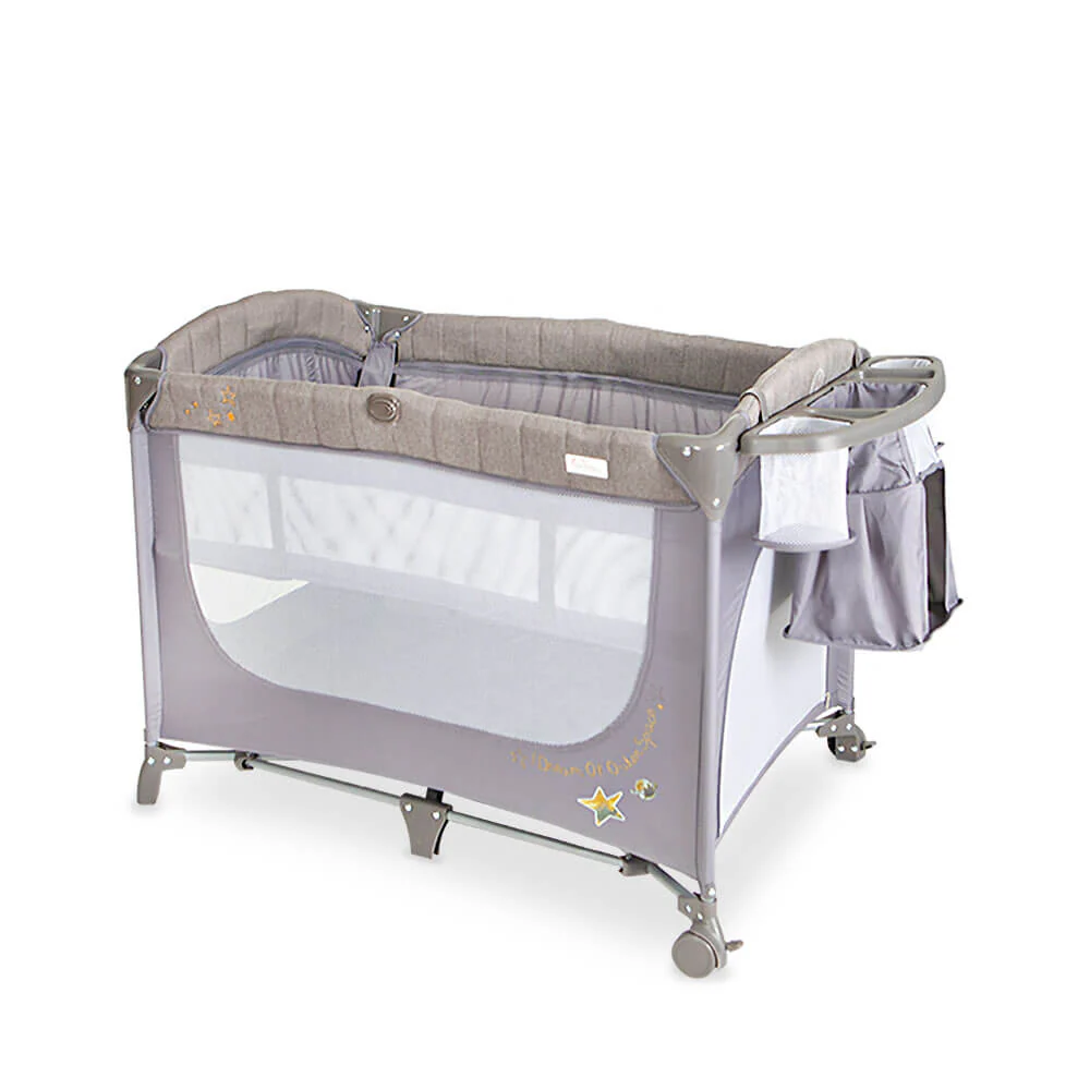 TINNIES DROP SIDE PLAY PEN-GREY (T302-022) - Image 2