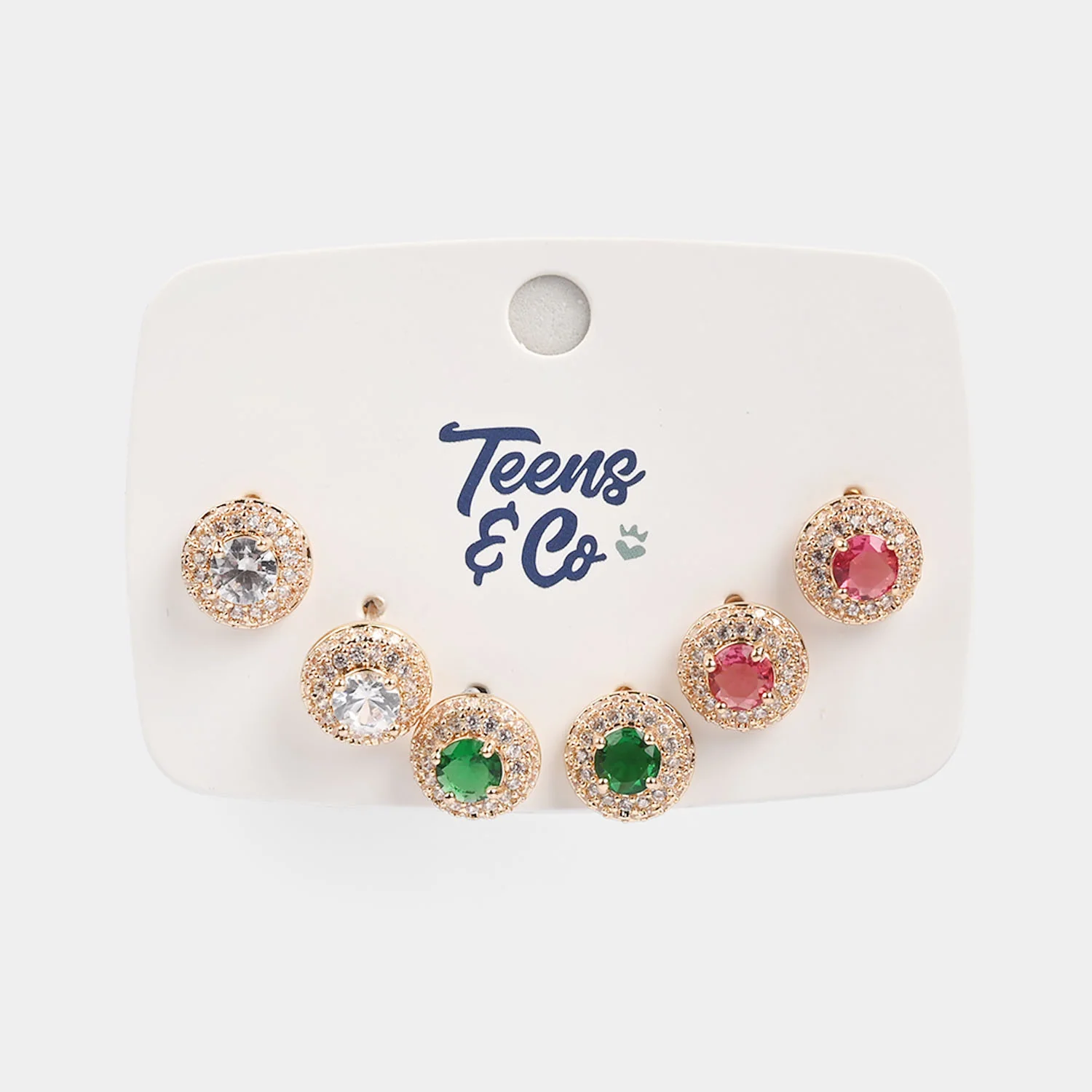 Girls Fancy & Stylish Earrings/Tops - Pack of 3 - Image 2