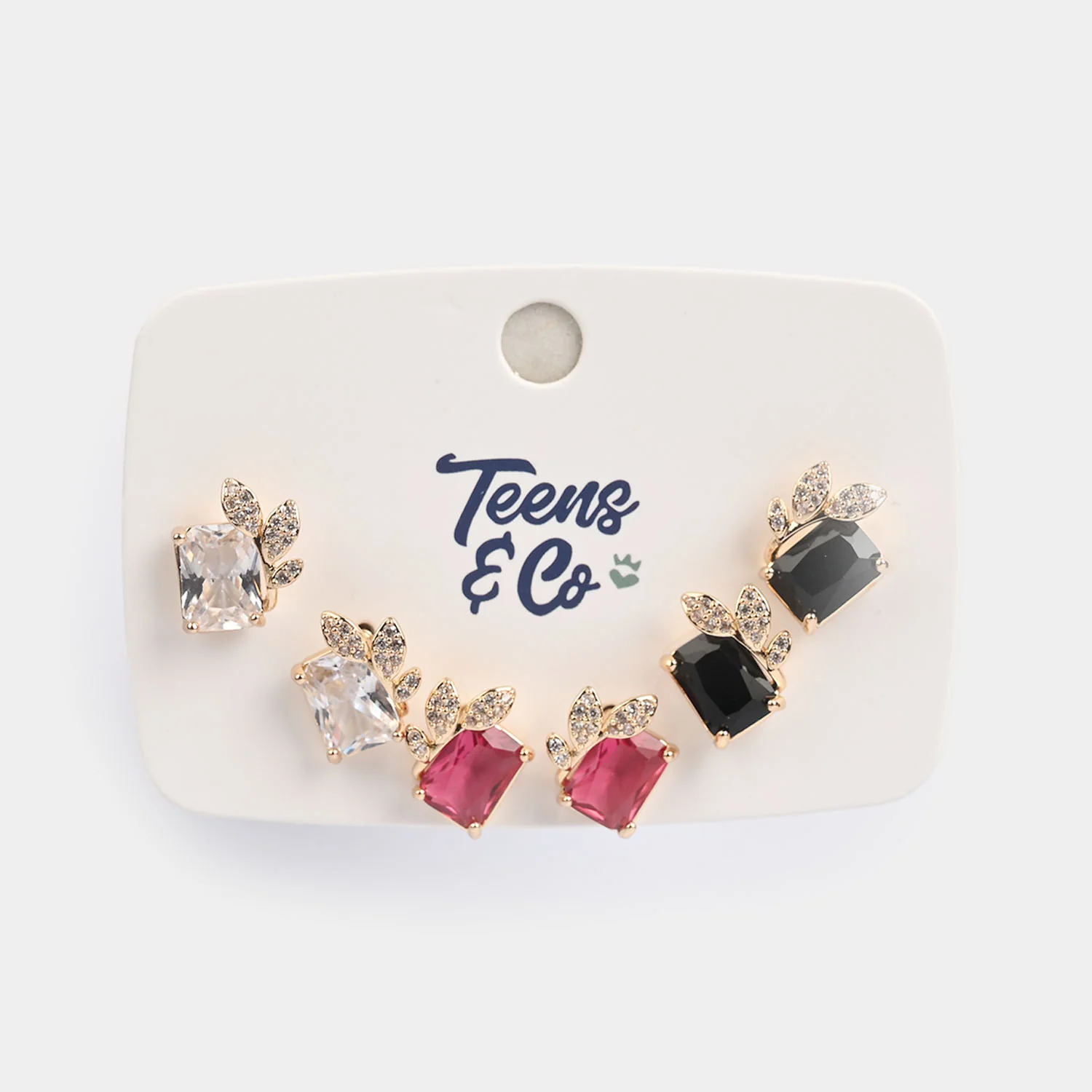 Girls Fancy & Stylish Earrings/Tops - Pack of 3 - Image 2