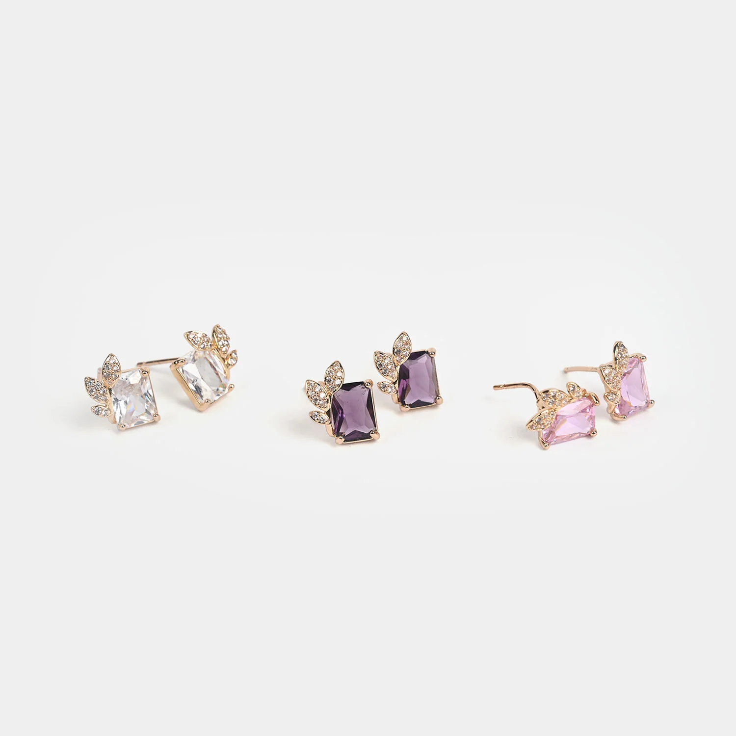 Girls Fancy & Stylish Earrings/Tops - Pack of 3