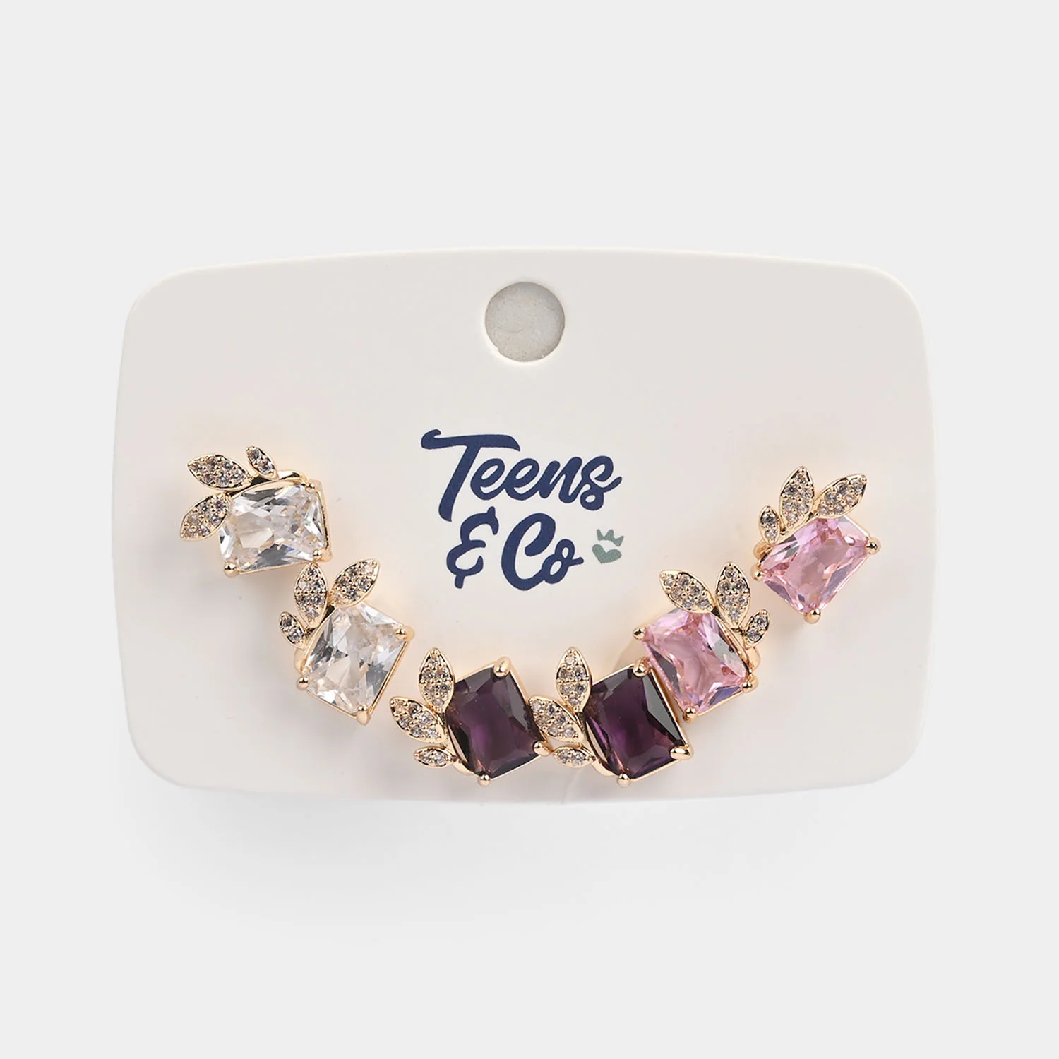 Girls Fancy & Stylish Earrings/Tops - Pack of 3 - Image 2