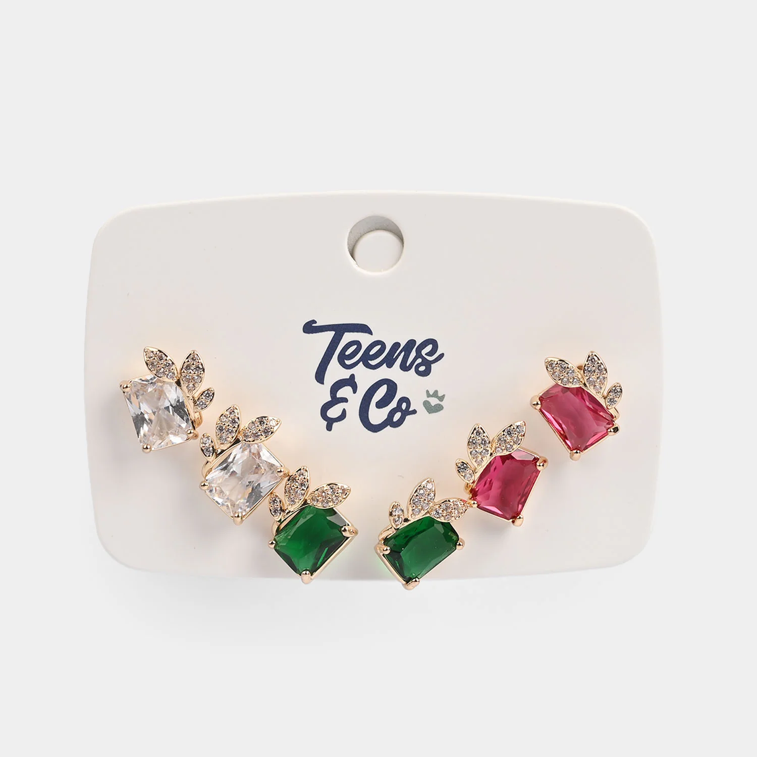 Girls Fancy & Stylish Earrings/Tops - Pack of 3 - Image 2