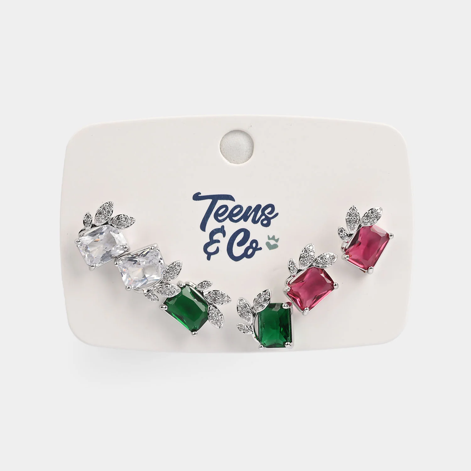 Girls Fancy & Stylish Earrings/Tops - Pack of 3 - Image 2