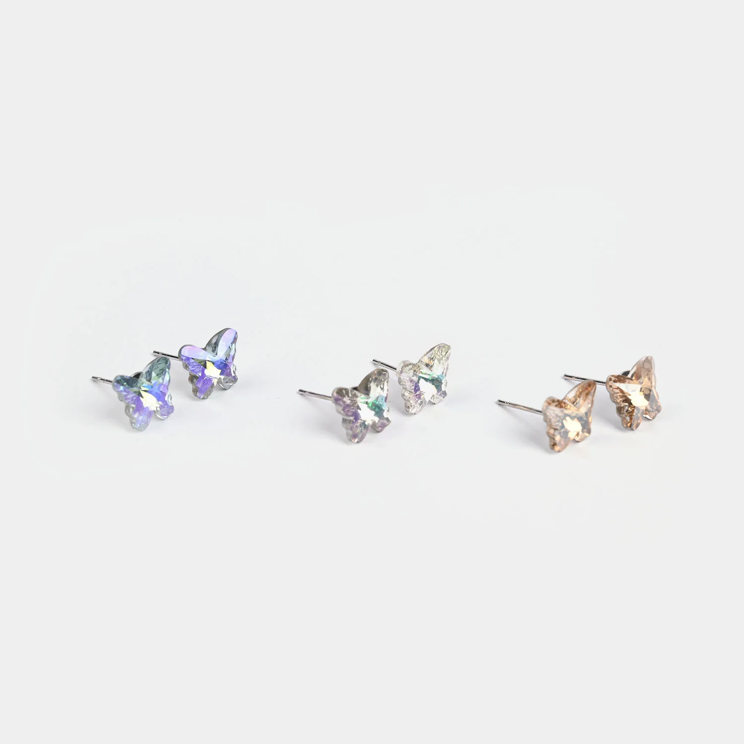 Girls Earrings/Tops Set (Butterfly) - Pack of 3