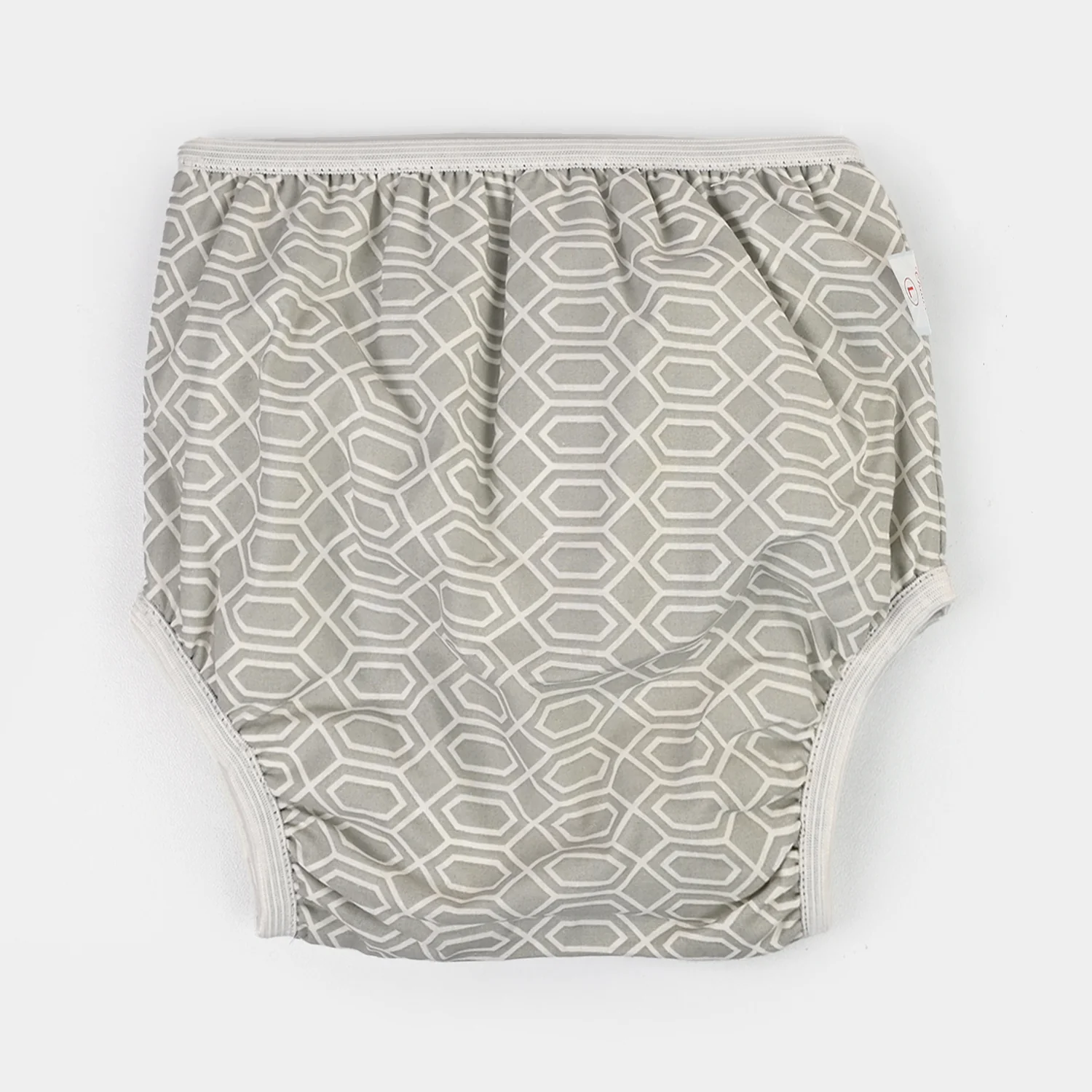 Towel Cotton Panty 12-18M Light Grey Diamond Print
