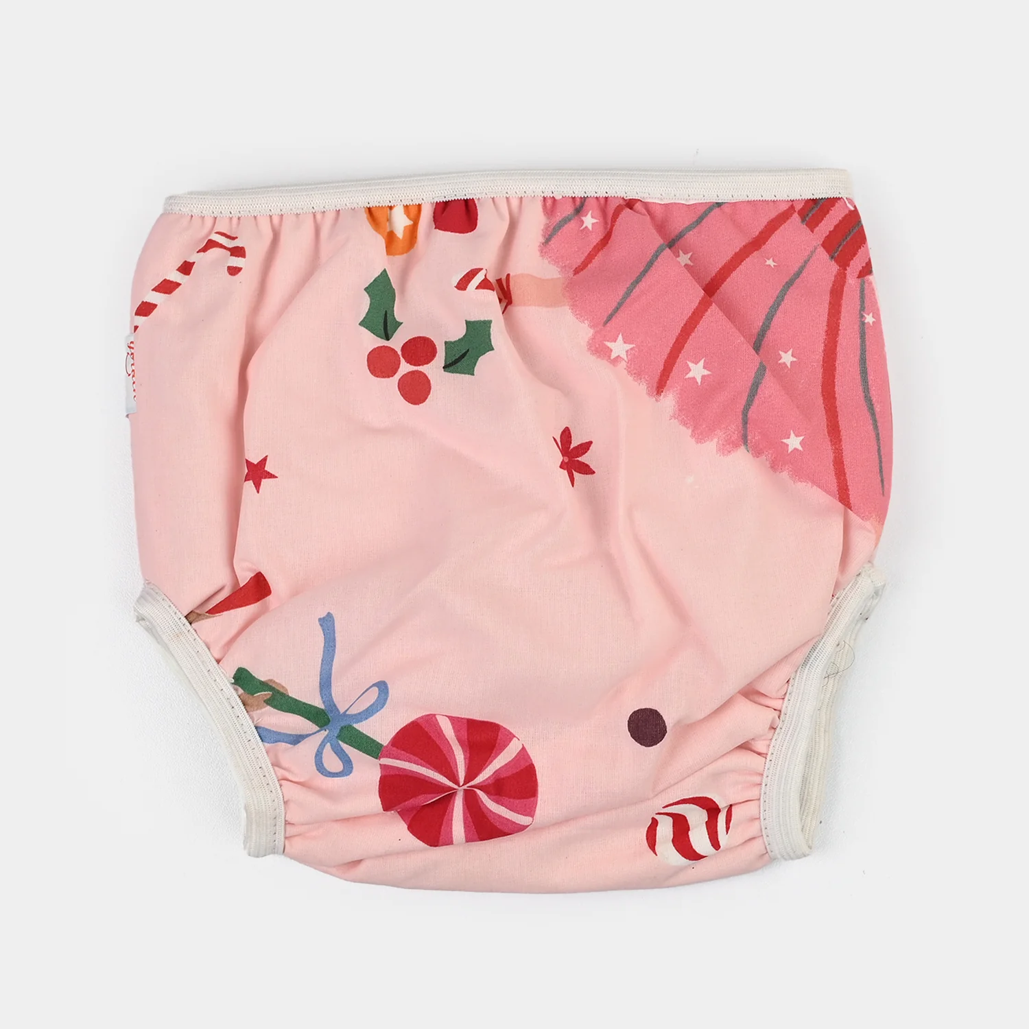 Towel Cotton Panty 12-18M Pink Girl Print