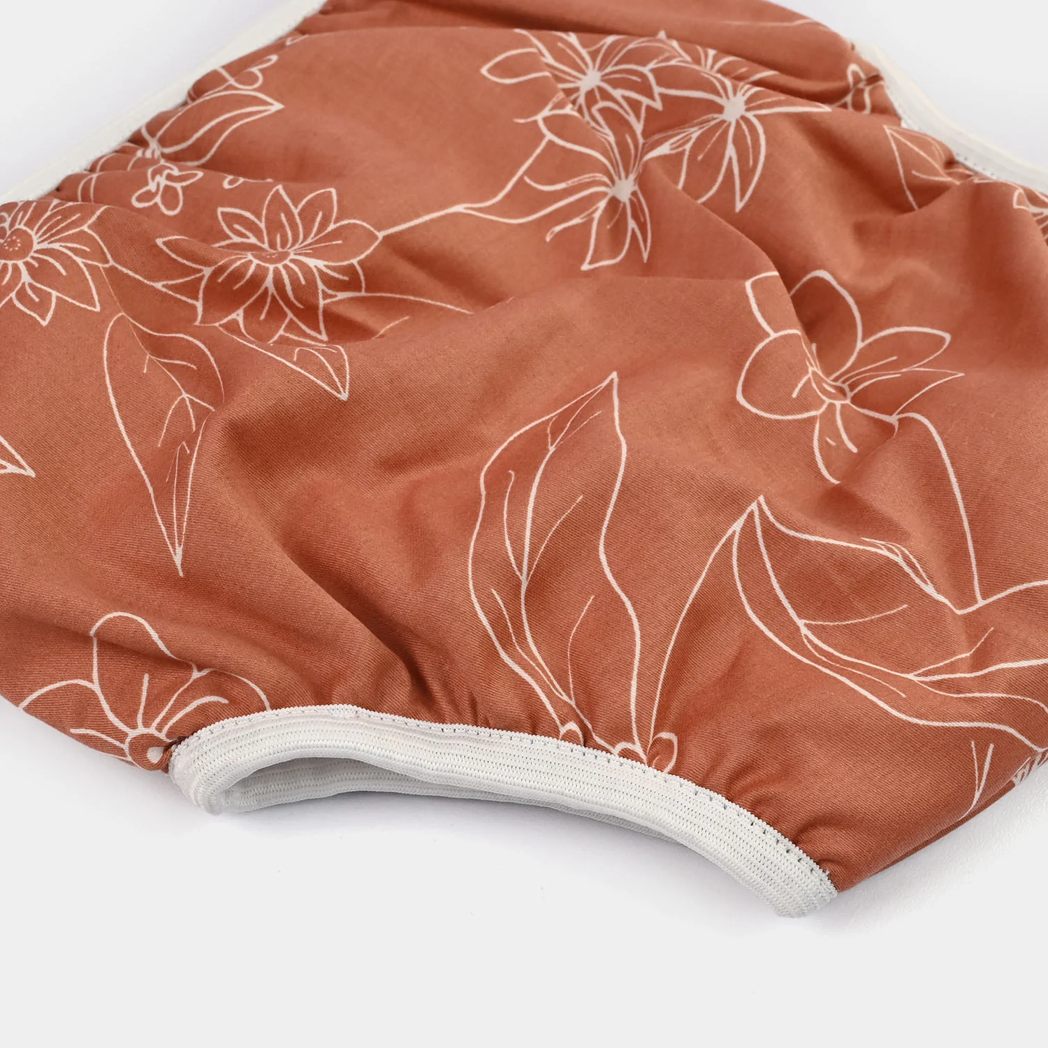 Towel Cotton Panty 18-24M Brown Flower Print - Image 3
