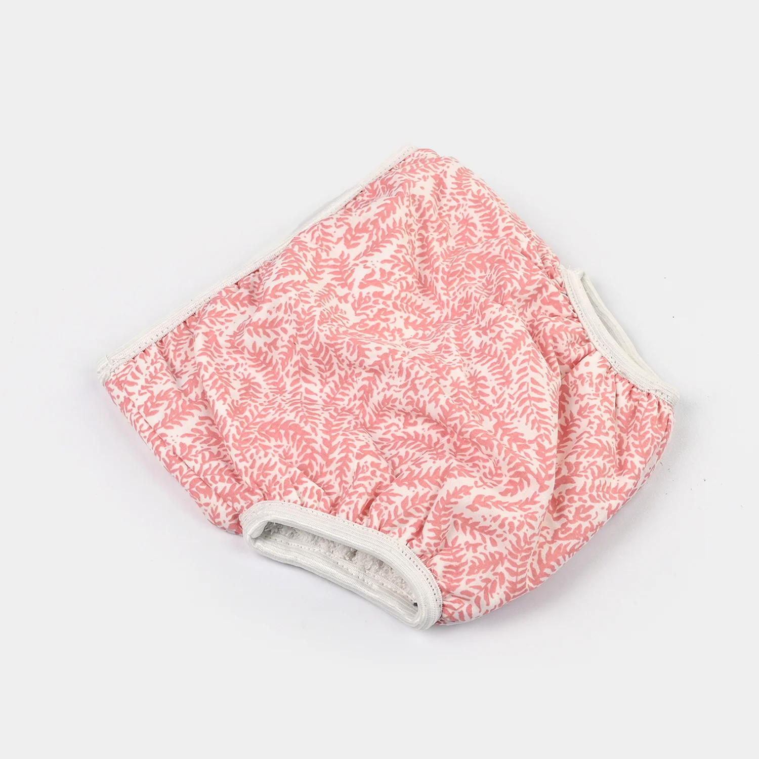 Towel Cotton Panty 6-12M Pink Leaf Print - Image 2