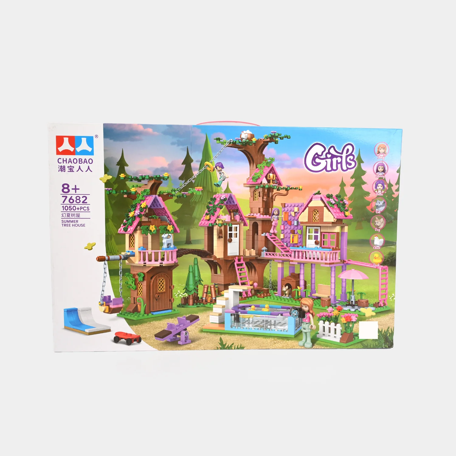 Girls Summer Tree House Building Blocks Set - Image 3