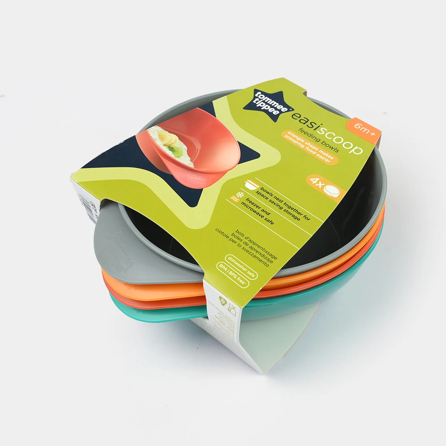 Tommee Tippee Easiscoop Feeding Bowls – 4-Pack - Image 3