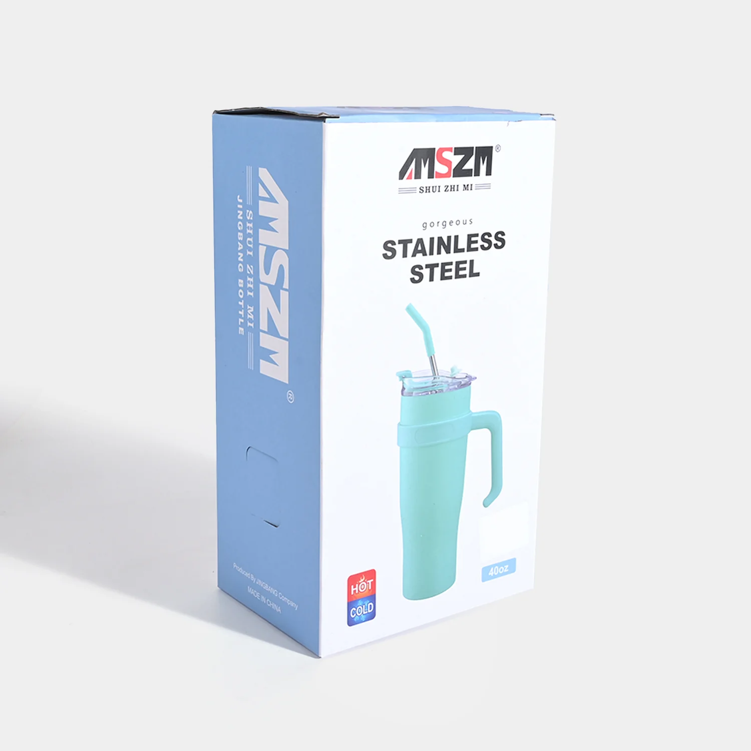 Tumbler with Handle & Straw - Image 3