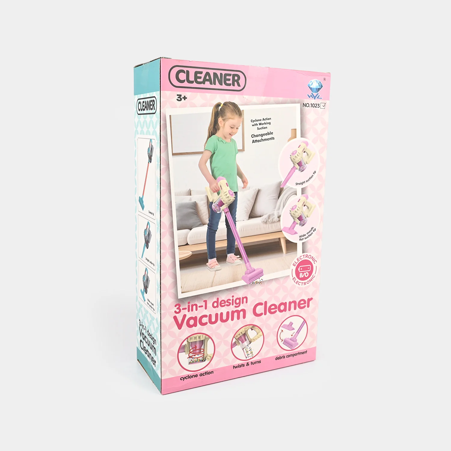 3-in-1 Kids Vacuum Cleaner Toy
