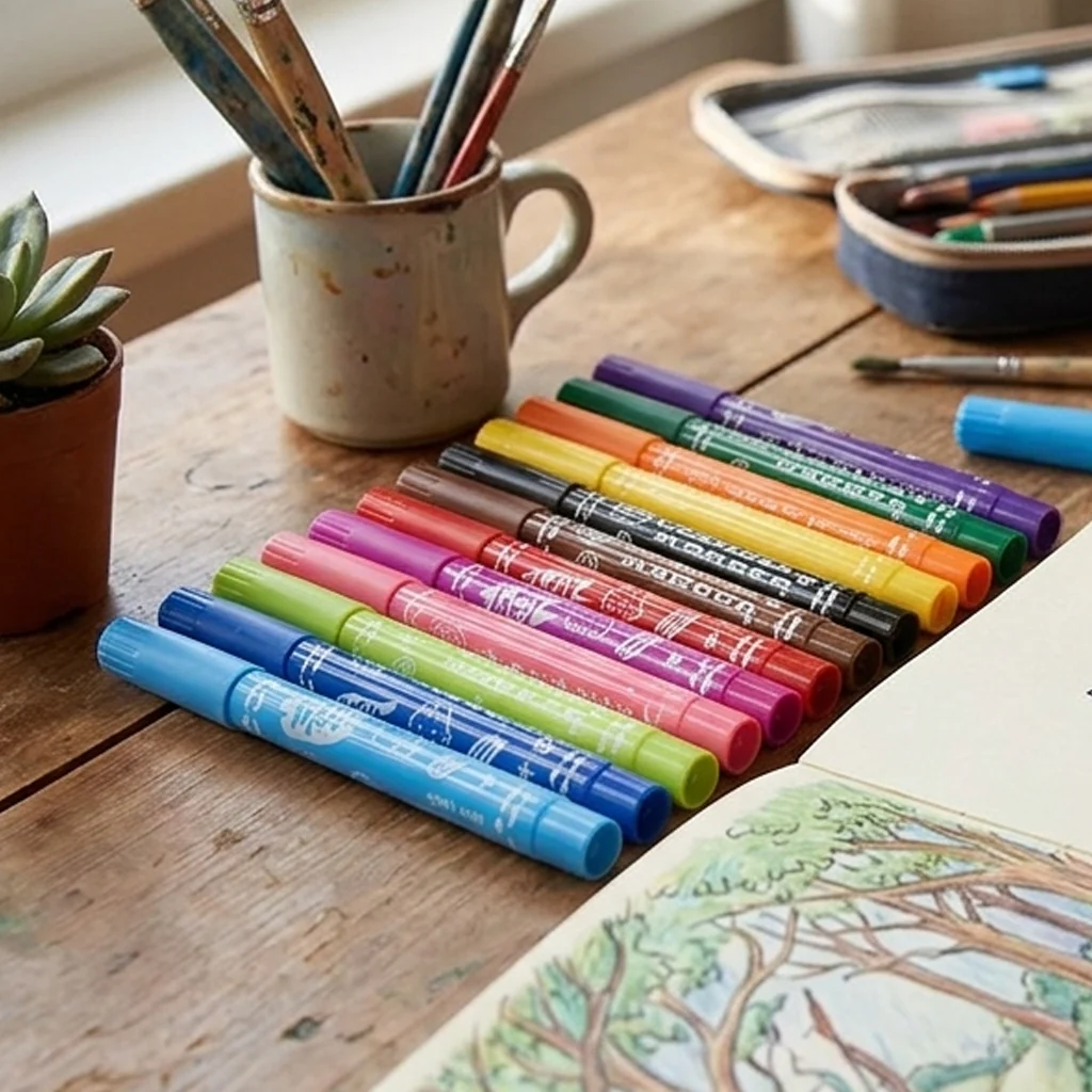 Water Color Pen 12Pcs - Image 2