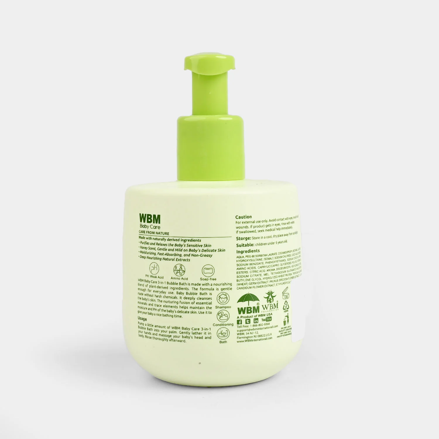WBM 3IN1 Baby Bubble Bath | 300Ml - Image 2