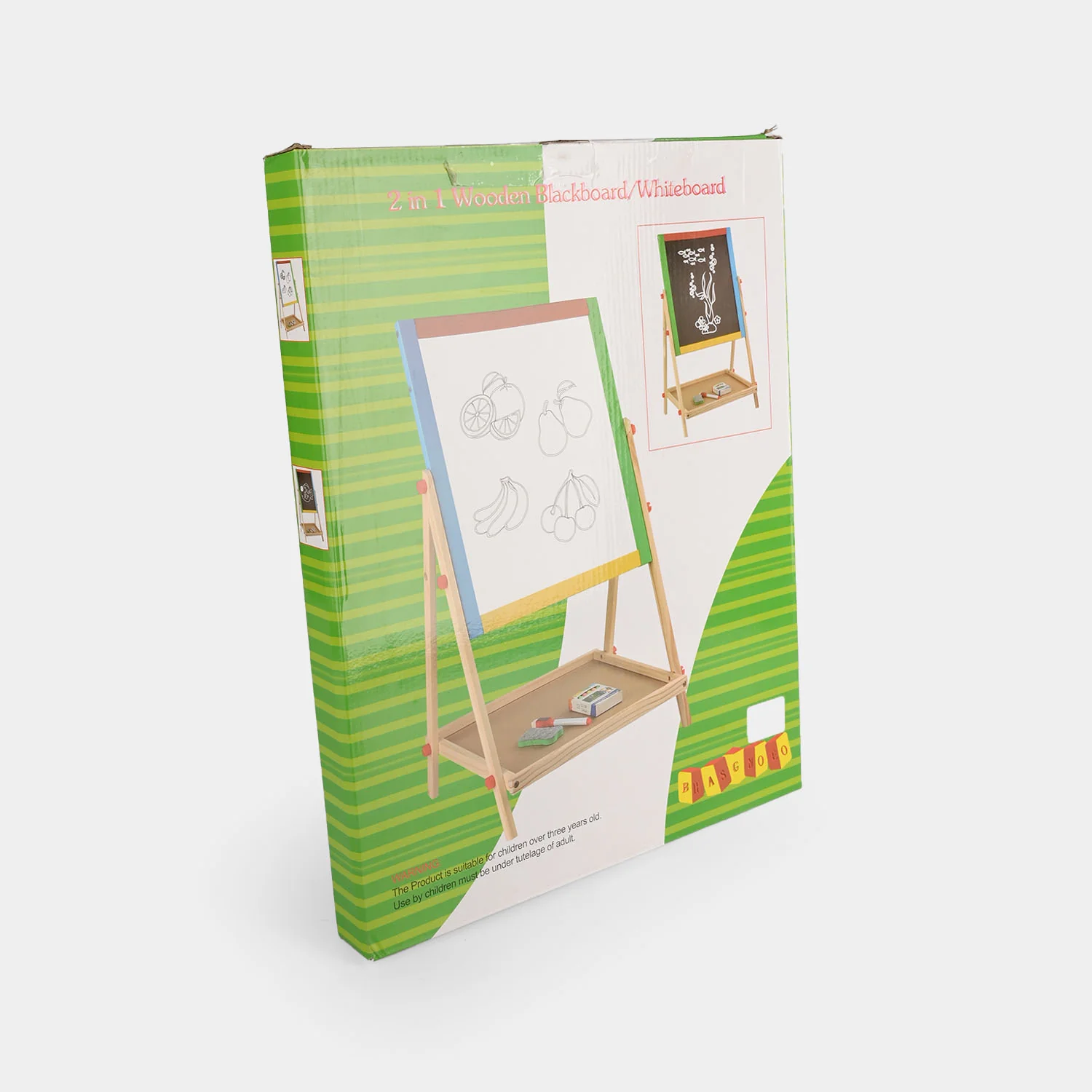 2 in 1 Wooden Black Board/White Board Easel Set - Image 2