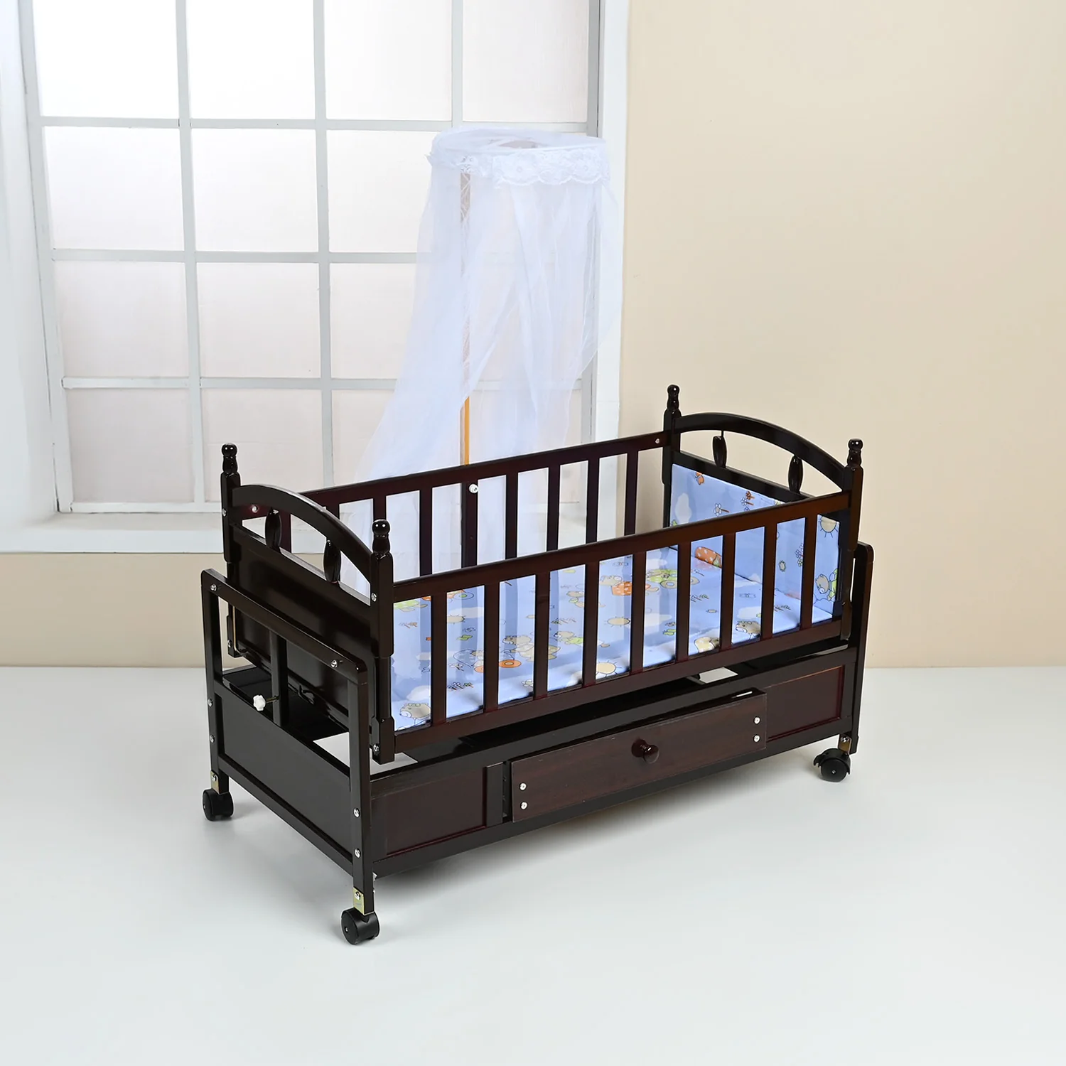 Baby Wooden Cradle Swing | 5370-B - Image 3