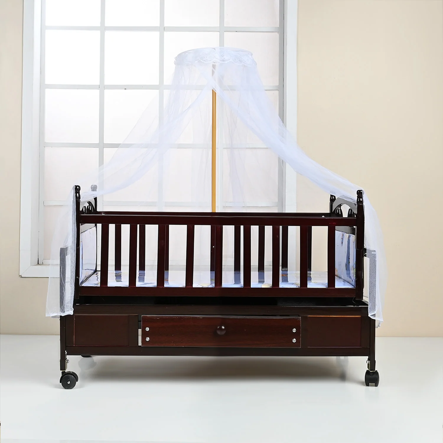 Baby Wooden Cradle Swing | 5370-B - Image 4