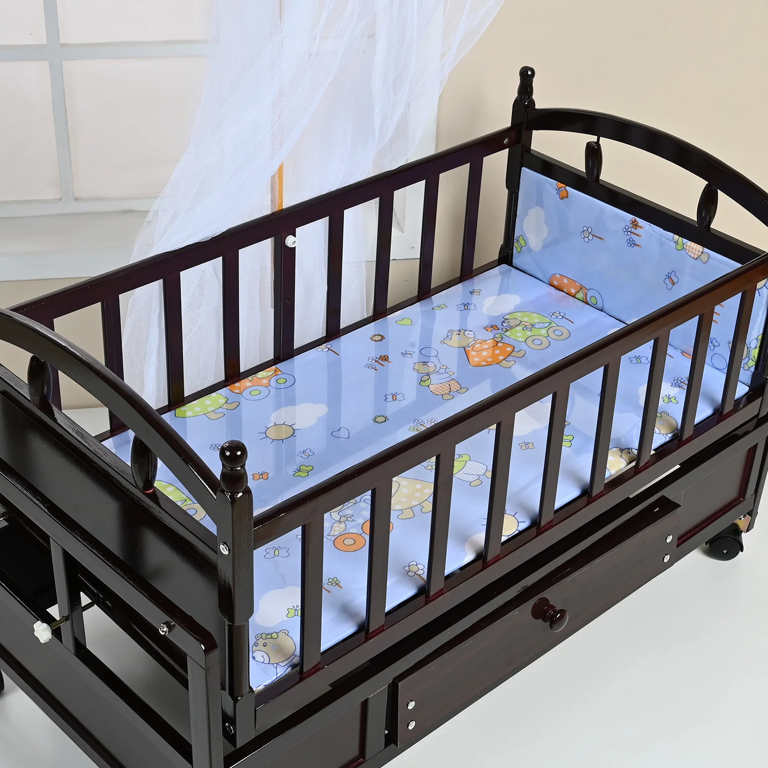 Baby Wooden Cradle Swing | 5370-B - Image 6