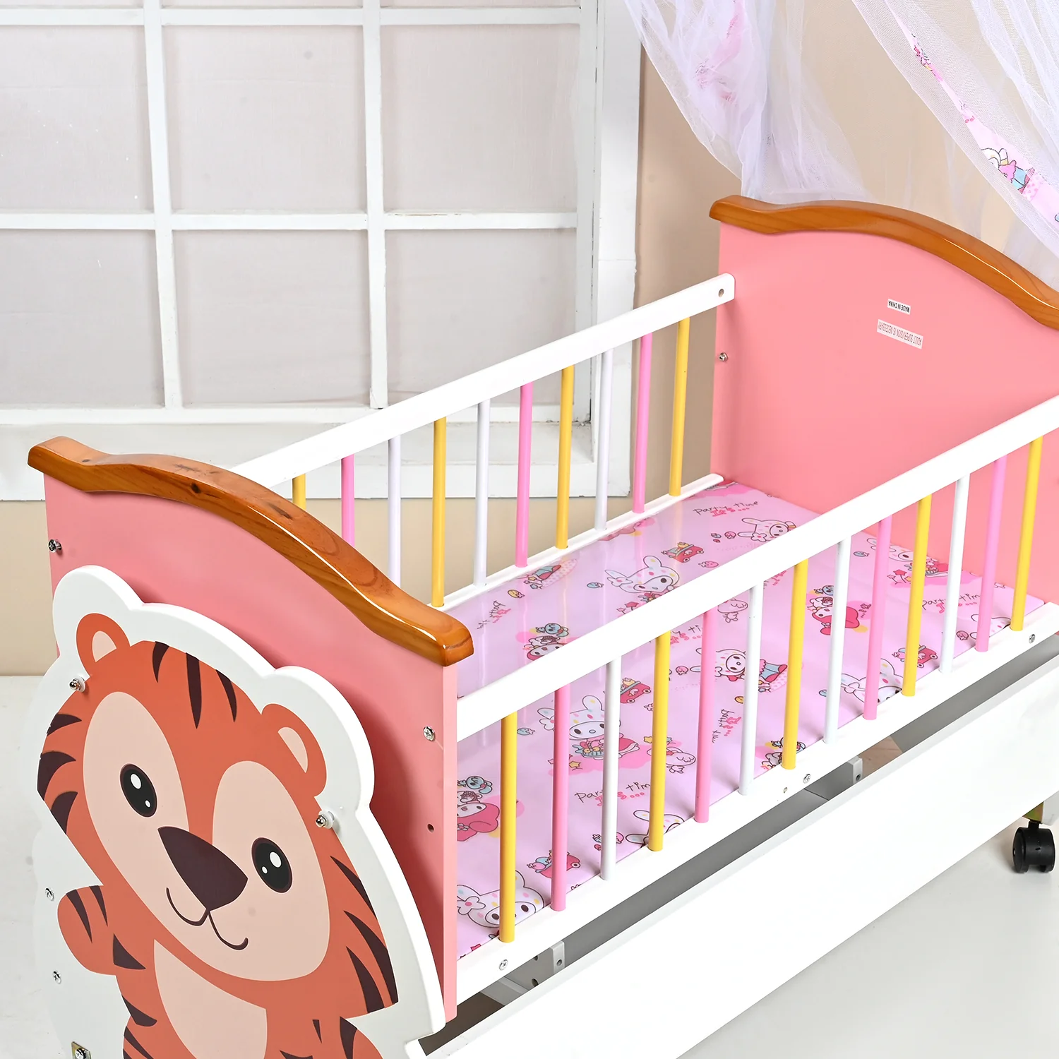 Baby Wooden Swing Cradle | AK003-2 - Image 6
