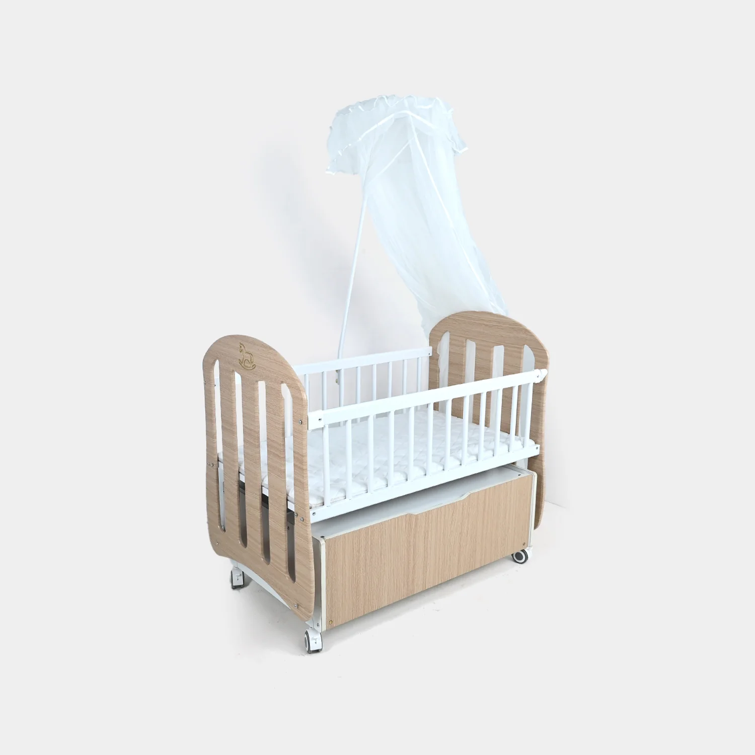 Baby Wooden Swing Cradle | P270 Brown