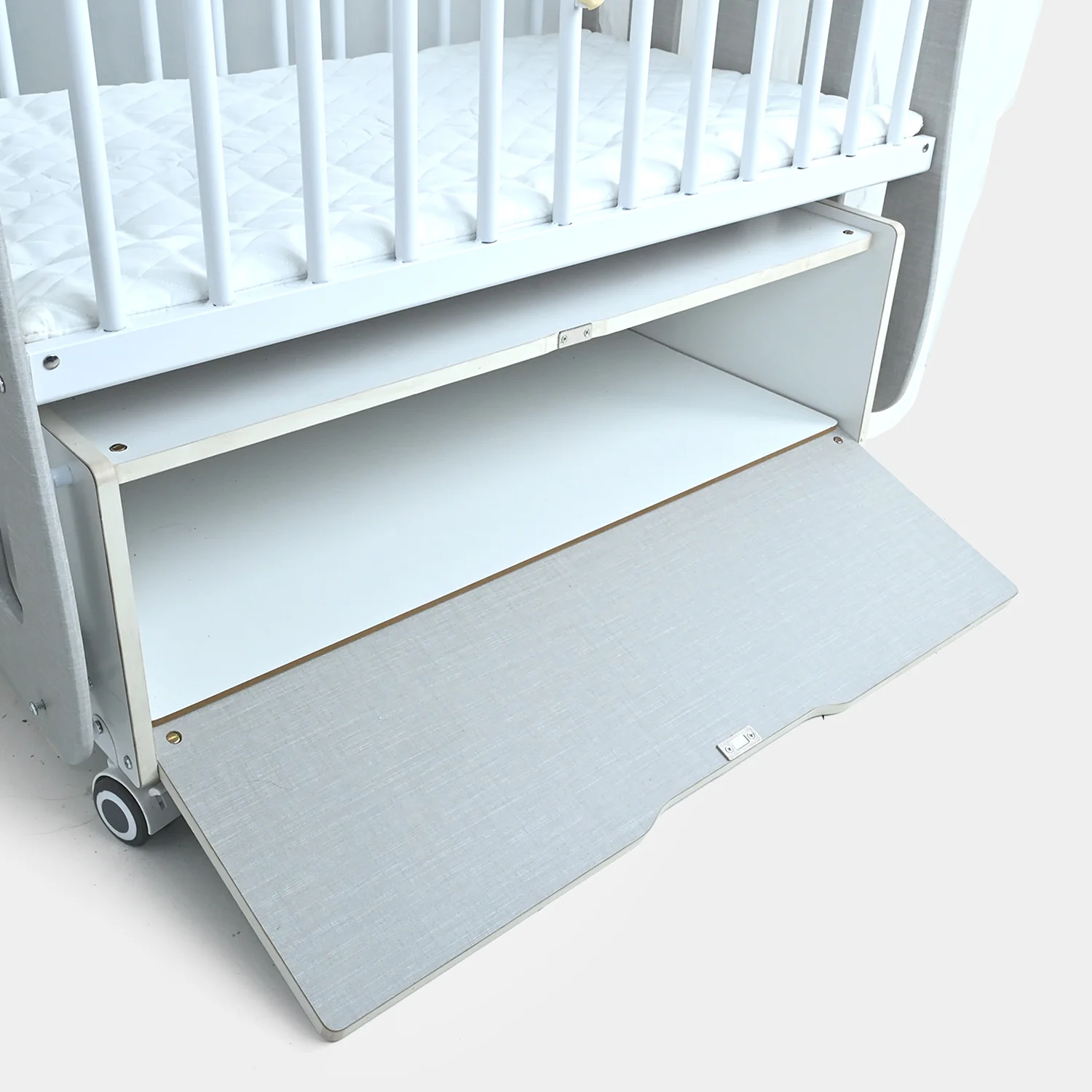 Baby Wooden Swing Cradle | P270 Grey - Image 5